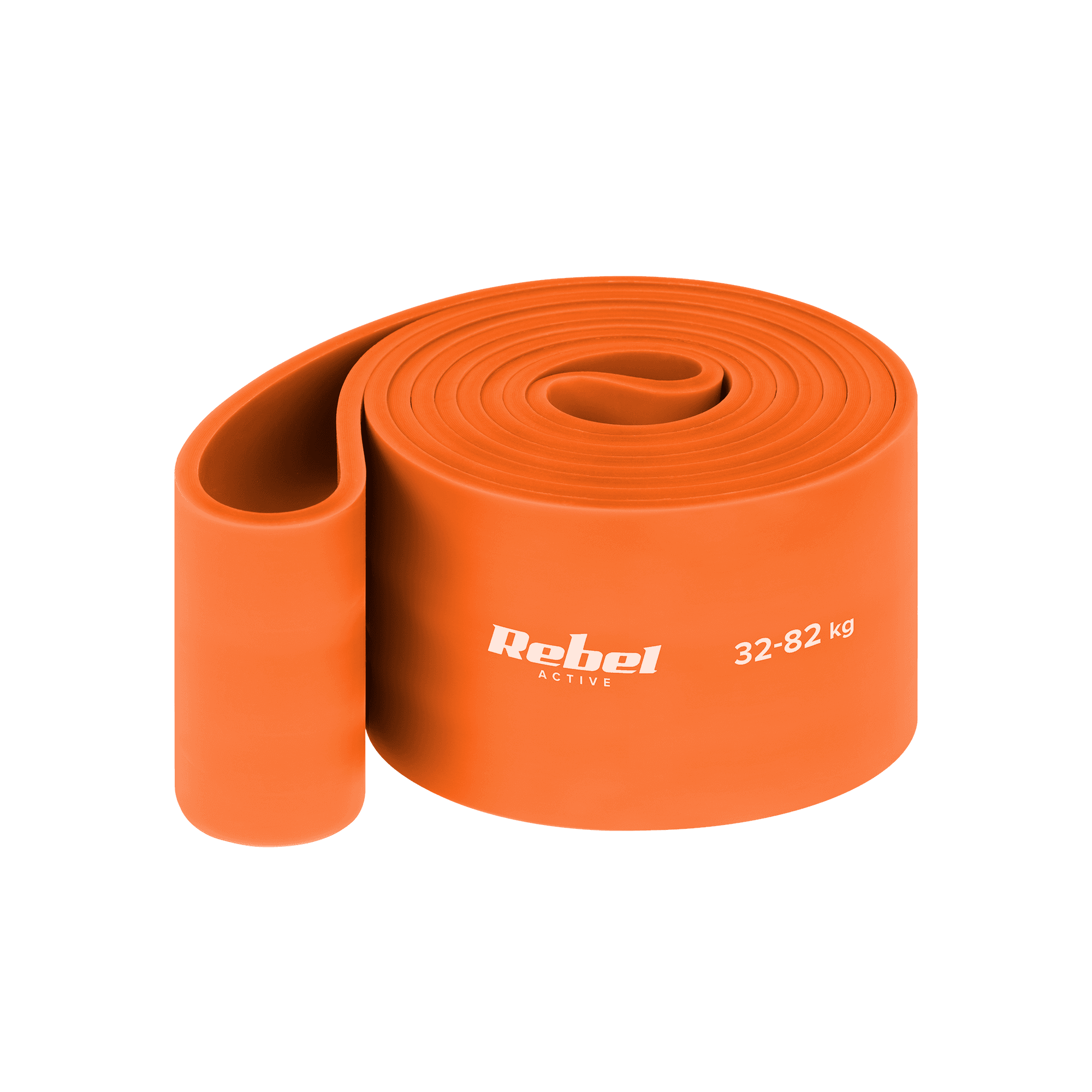 Latex pratybų gumos - Power Band PL- 7, oranžinė 32 -82 kg RBEL ACTIVE