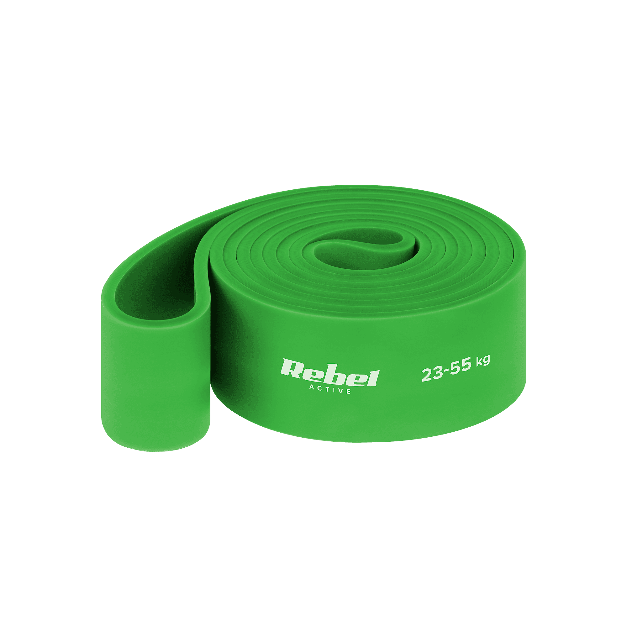 TPE pratybų guma - Power Band PT-5, žalia 23- 55 kg REBEL ACTIVE