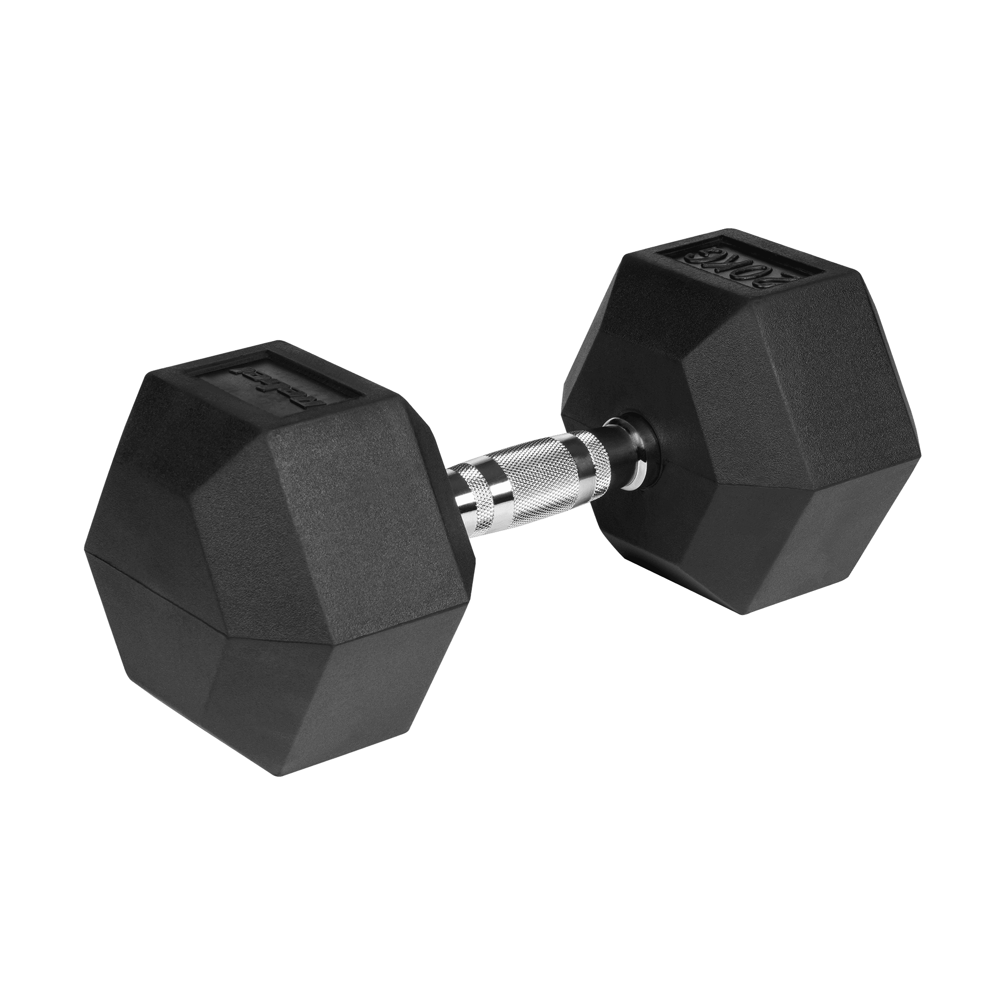 Cast Iron Dumbell rubrized HEX 20 kg RUBEL FACTIVE