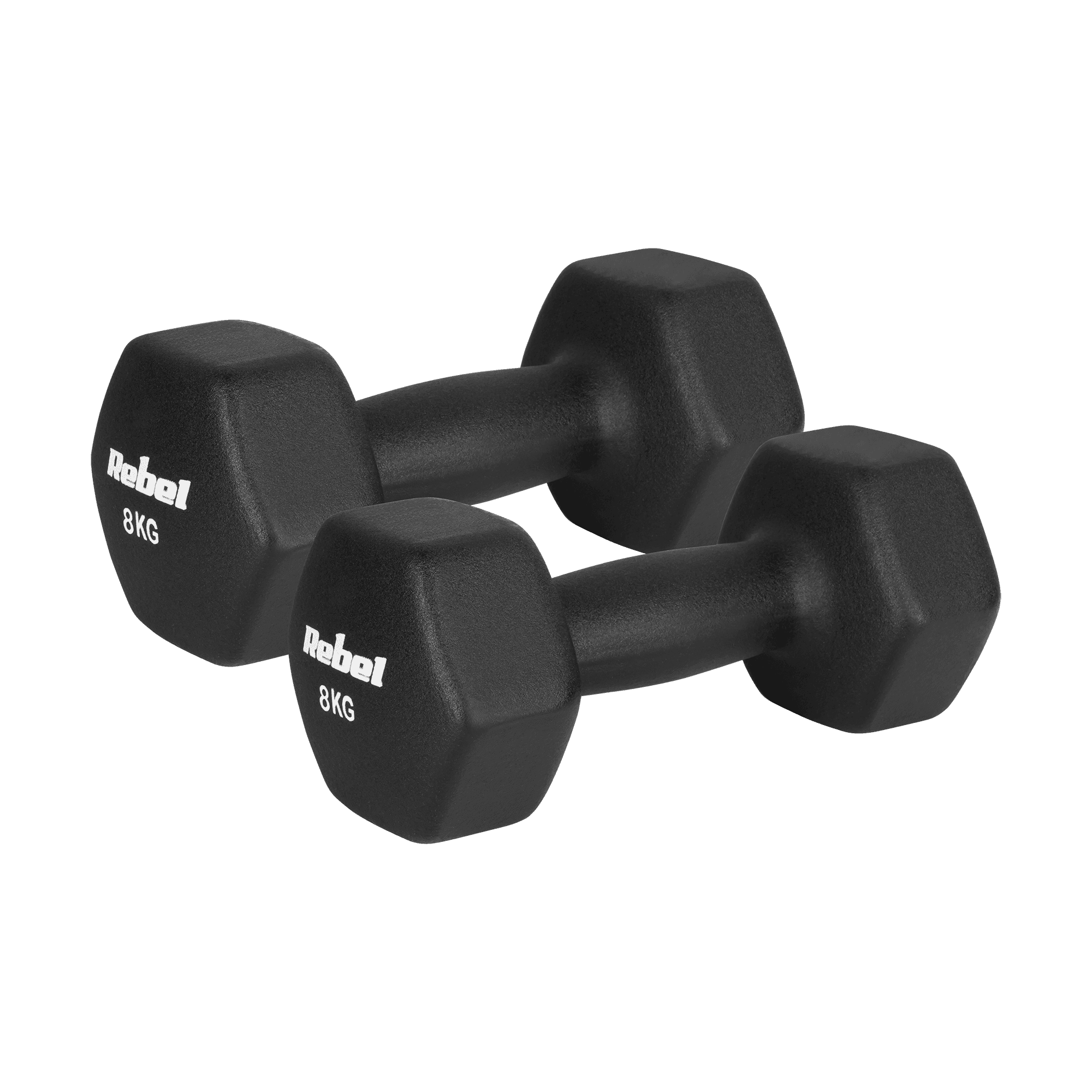 Neropreno ketaus rutuliukai HEX 2x8kg, REBEL ACTIVE