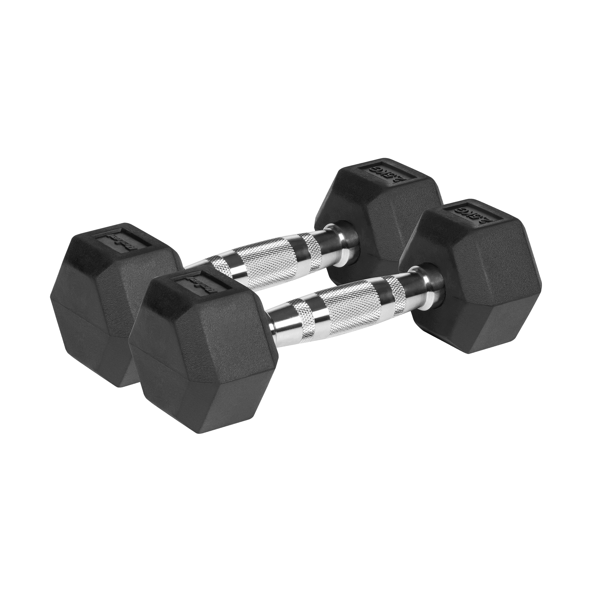 Hantle żeliwne gumowane HEX 2x2.5 kg REBEL ACTIVE