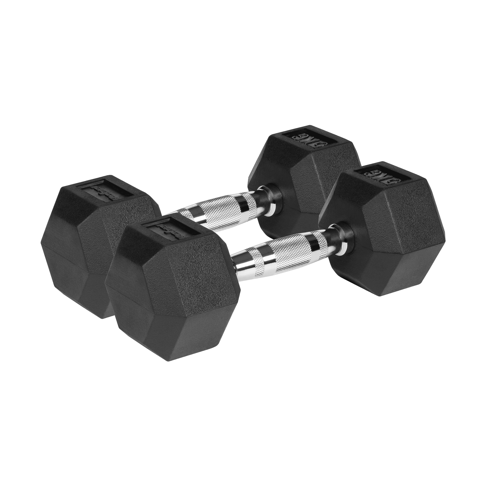 Hantle żeliwne gumowane HEX 2x5 kg REBEL ACTIVE