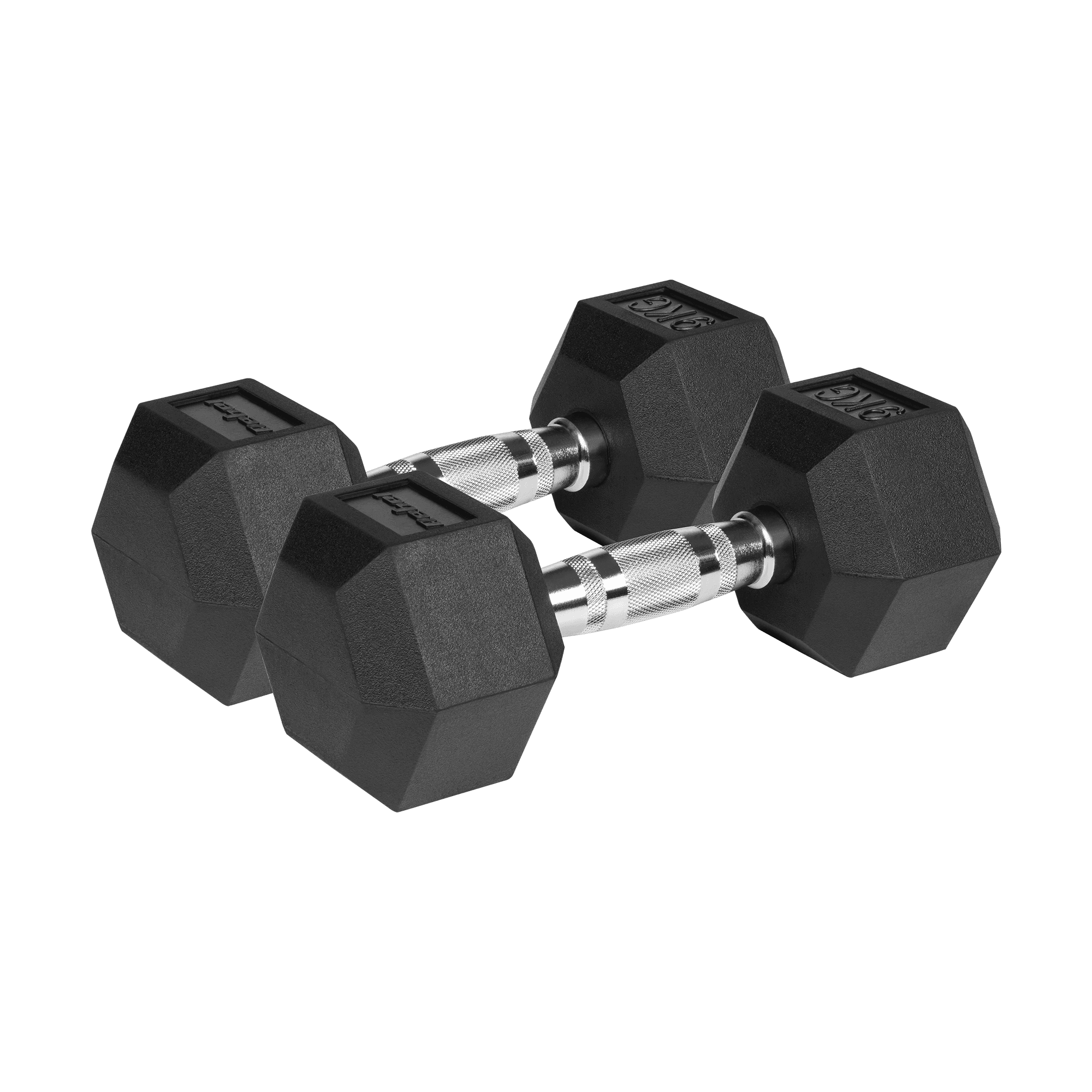 Hantle żeliwne gumowane HEX 2x9 kg REBEL ACTIVE