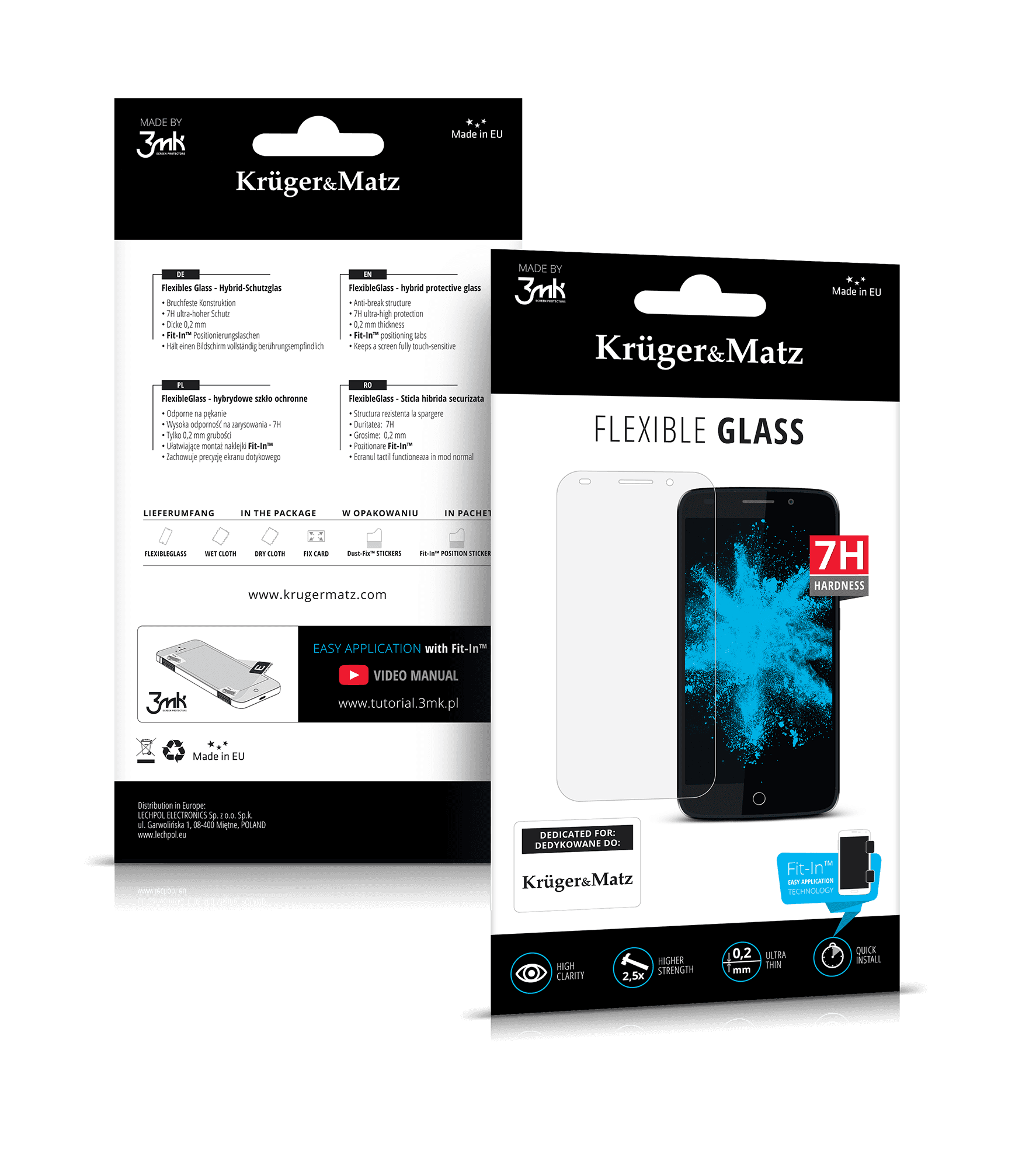 Hard Glass Kruger & amp; Mtz FLOW 5 + modelis