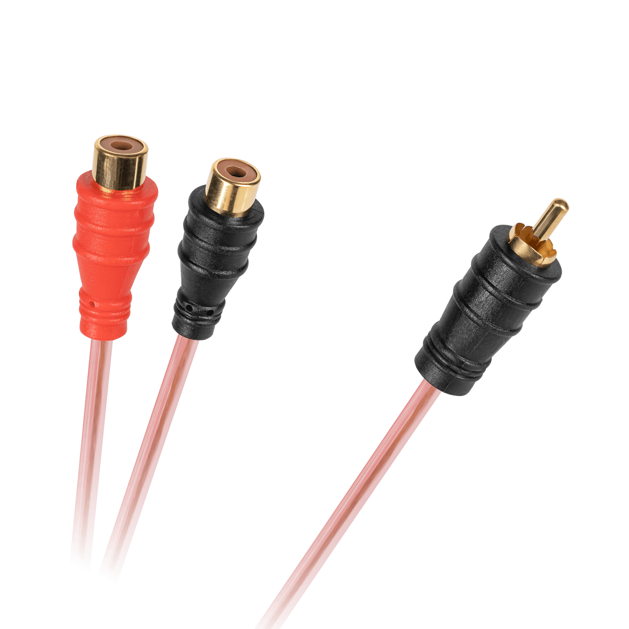 Kabel 1 x RCA wtyk - 2 gniazda RCA 0.2m