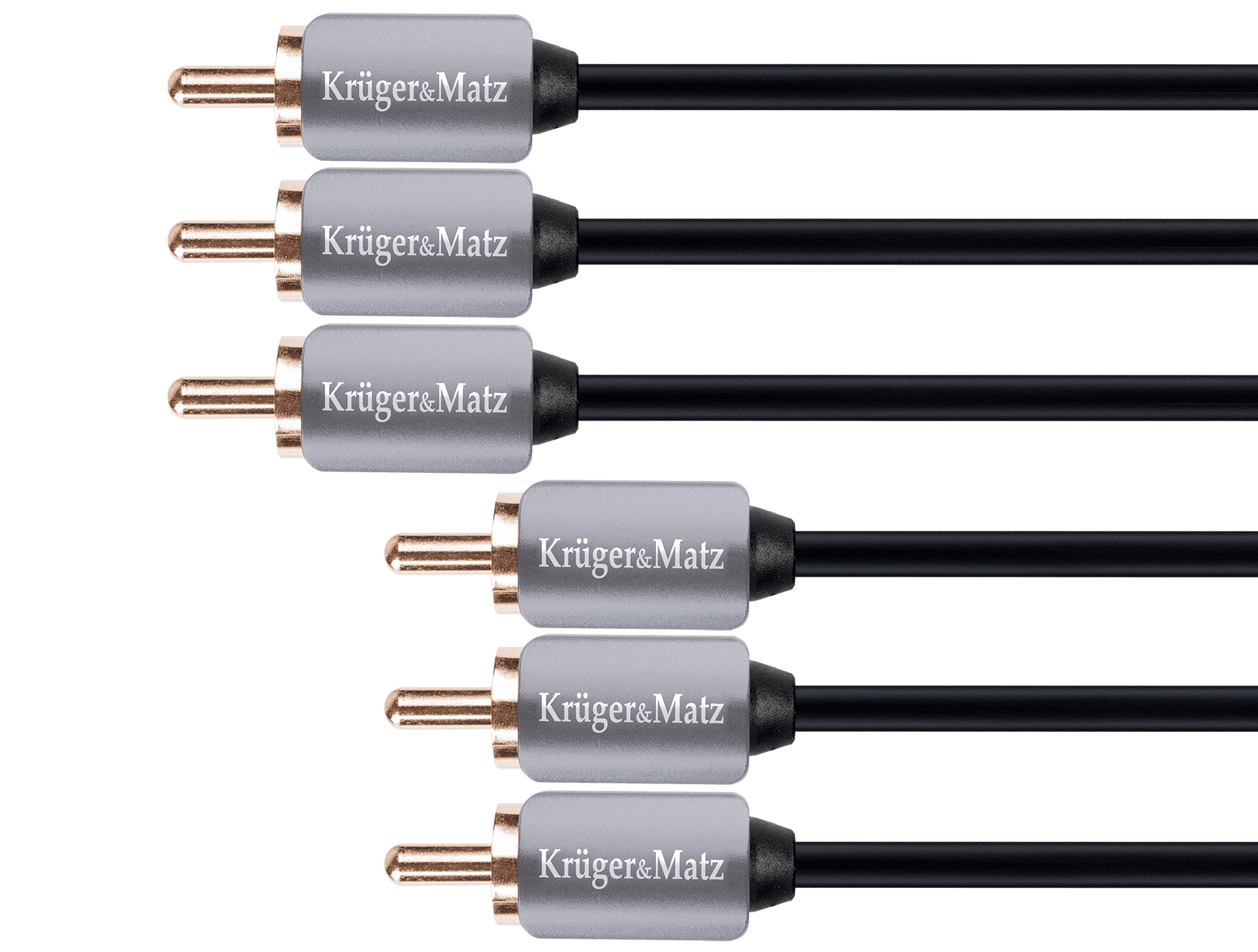 Kabel 3RCA-3RCA component 1.8m Kruger&Matz