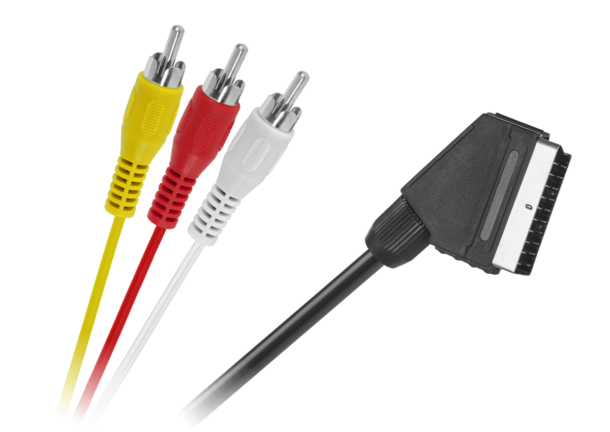 EURO kabelis - 3 x RCA 3m