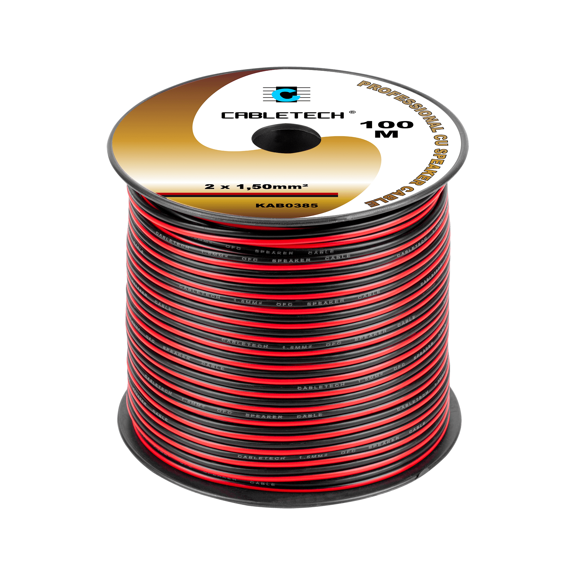 Kabel głośnikowy 1,5mm czarno-czerwony