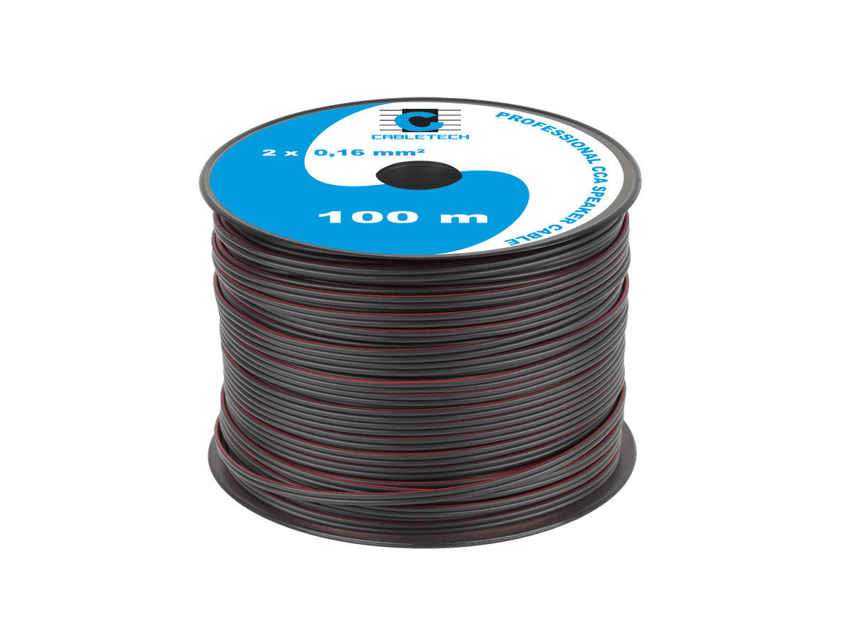 Kabel głośnikowy CCA 0.16mm czarny