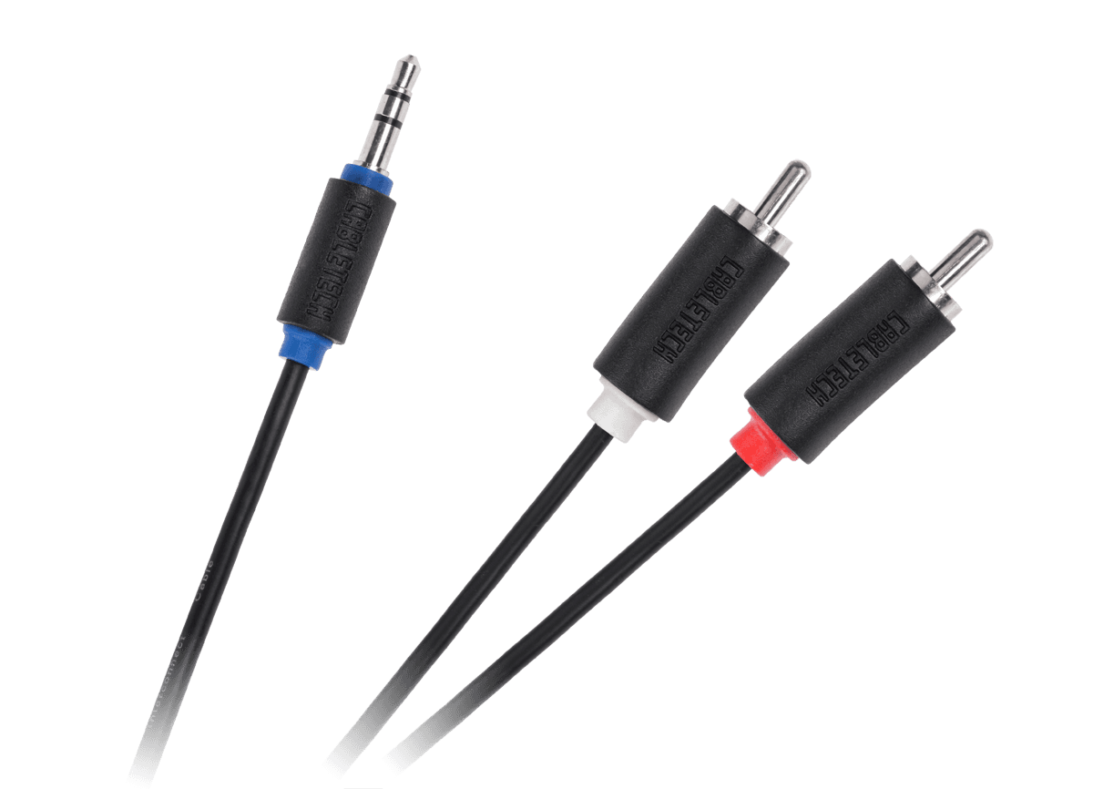 Kabel Jack 3.5-2RCA 1.0m Cabletech standard
