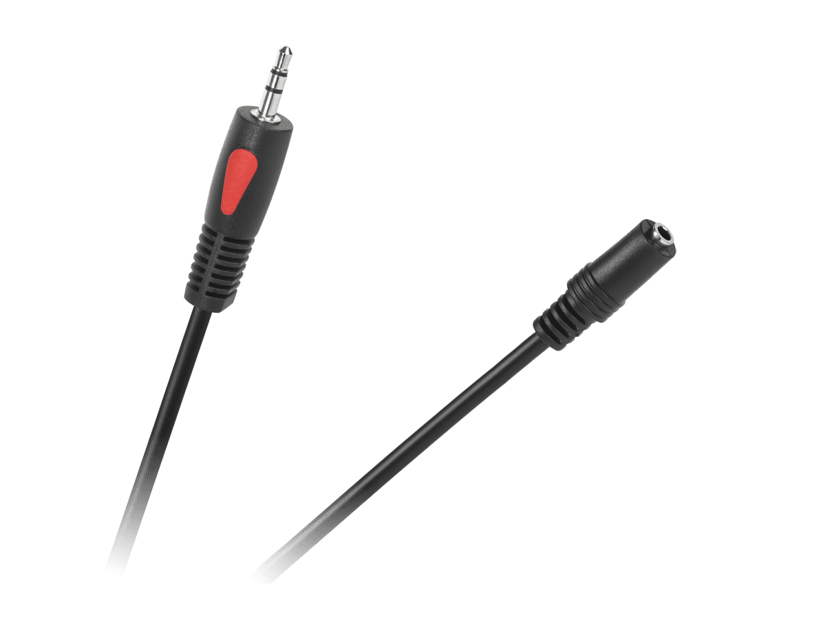 Kabel jack 3.5 wtyk-gniazdo 1.8m Cabletech Eco-Line