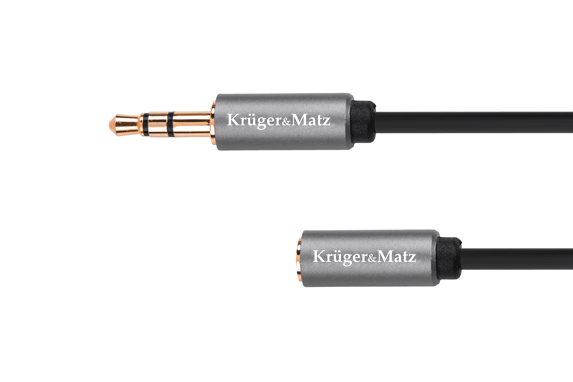 Kabel jack 3.5 wtyk stereo - 3.5 gniazdo stereo 1.8m Kruger&Matz Basic
