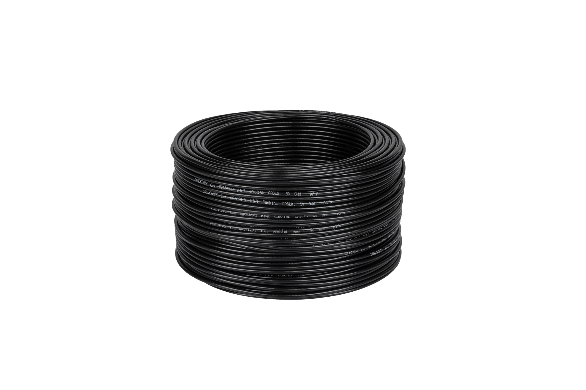 Kabel koncentryczny RG174 50 Ohm 100m czarny