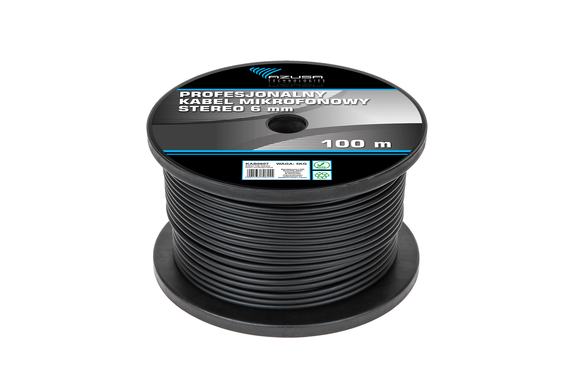 Kabel mikrofonowy stereo 6mm profesjonalny