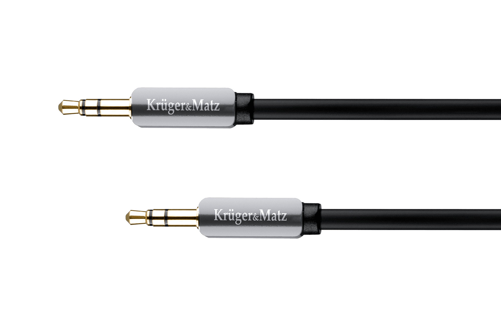 Kabel stereo jack 3.5 wtyk - wtyk 1.5m Kruger&Matz kabel sprężynka