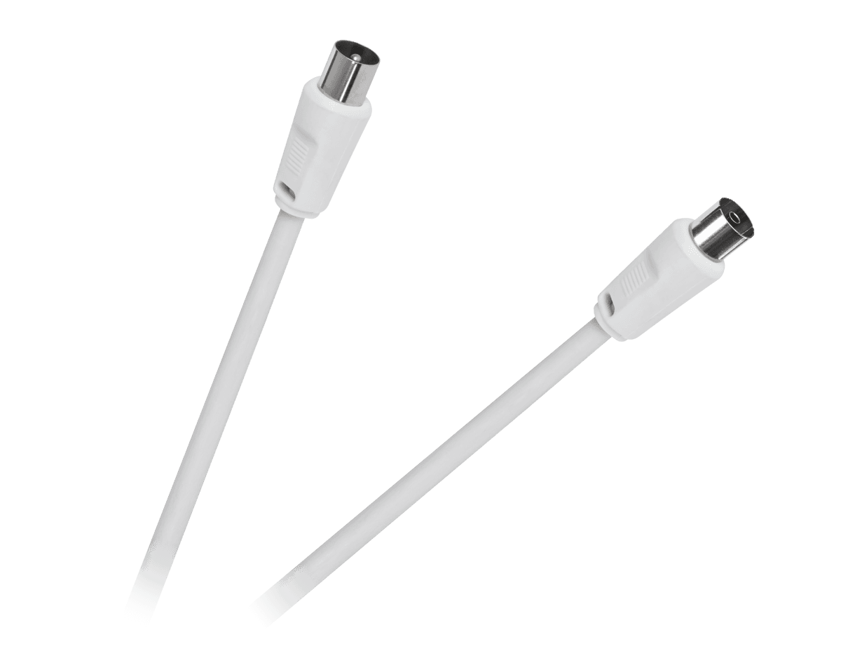 Kabel TV - VIDEO biały 5,0m