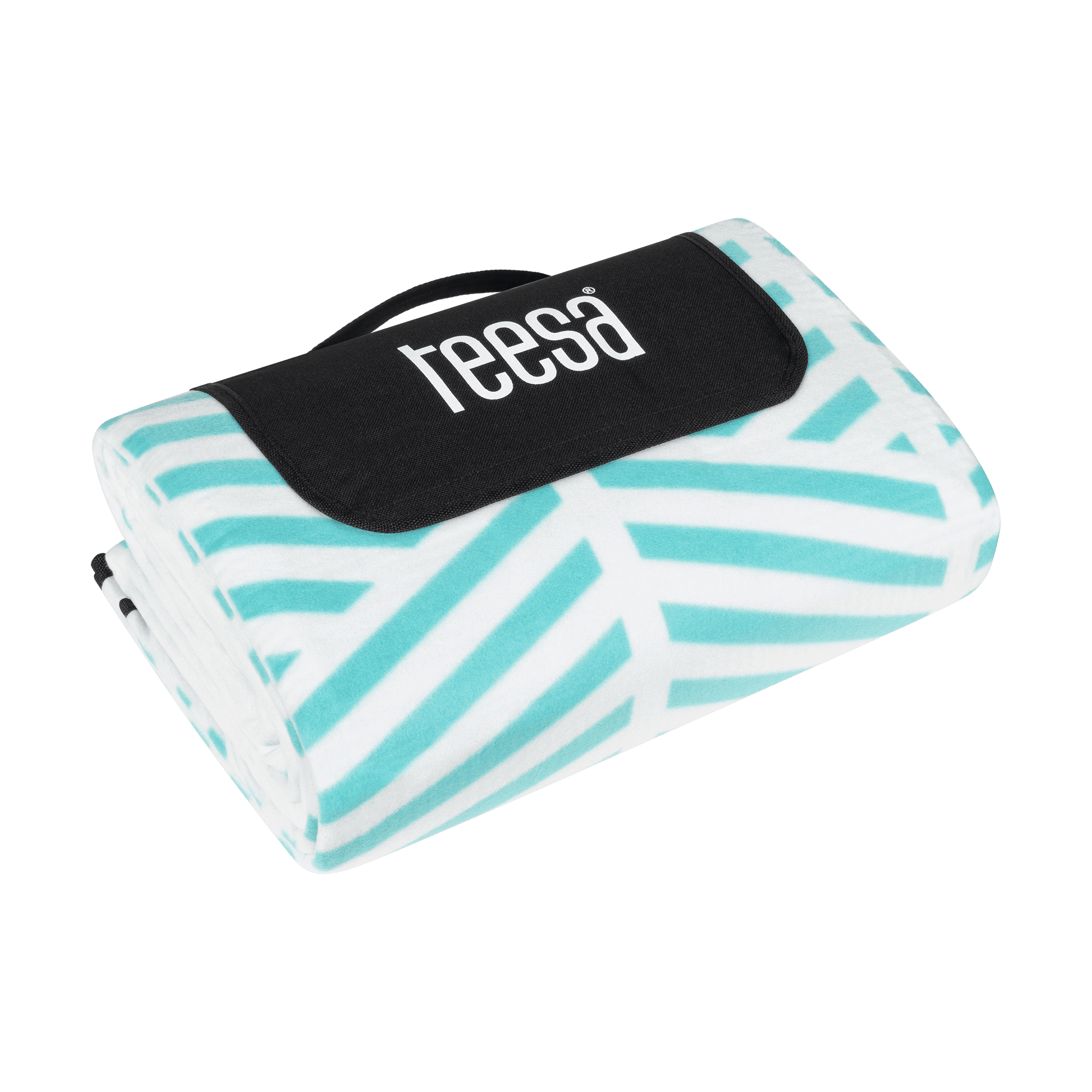 Piknikinė antklodė su izoliacija ir ilga juostele 200x300 cm TESA - mėlyna ausis