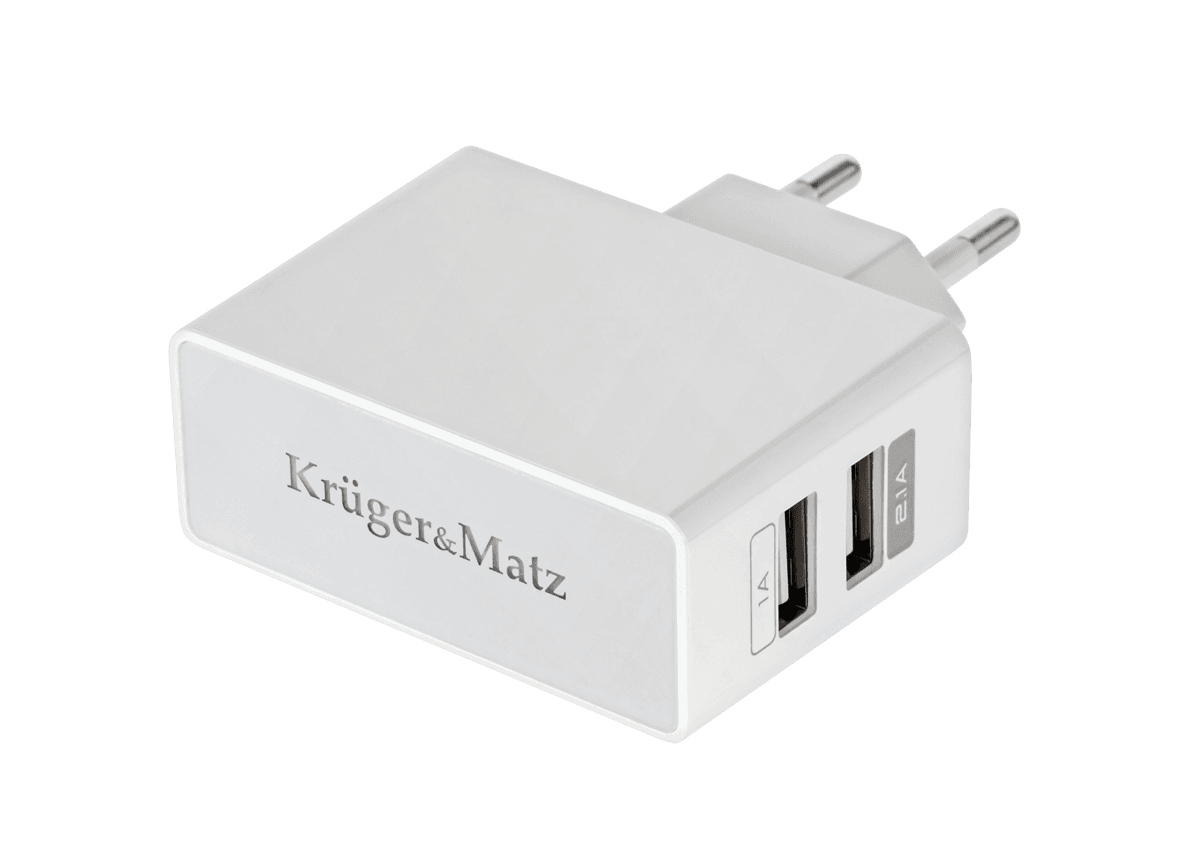 Ładowarka dualUSB Kruger&Matz 2100mA