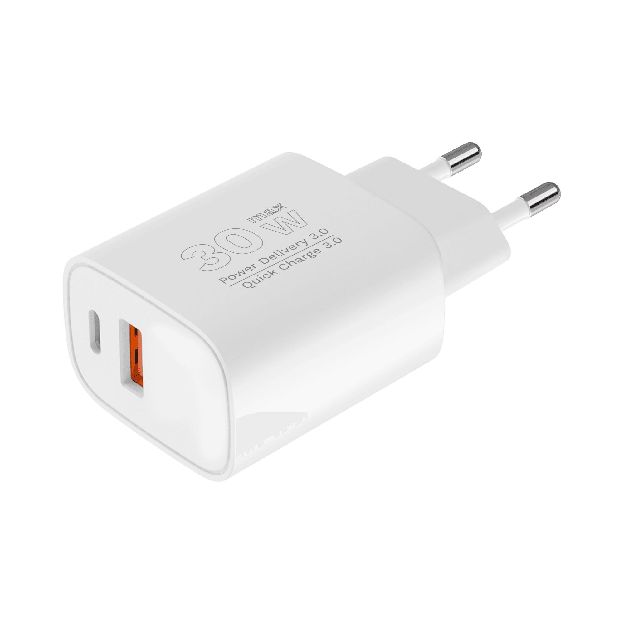 Ładowarka sieciowa Kruger&Matz GaN dual USB z funkcją Power Delivery i Quick Charge