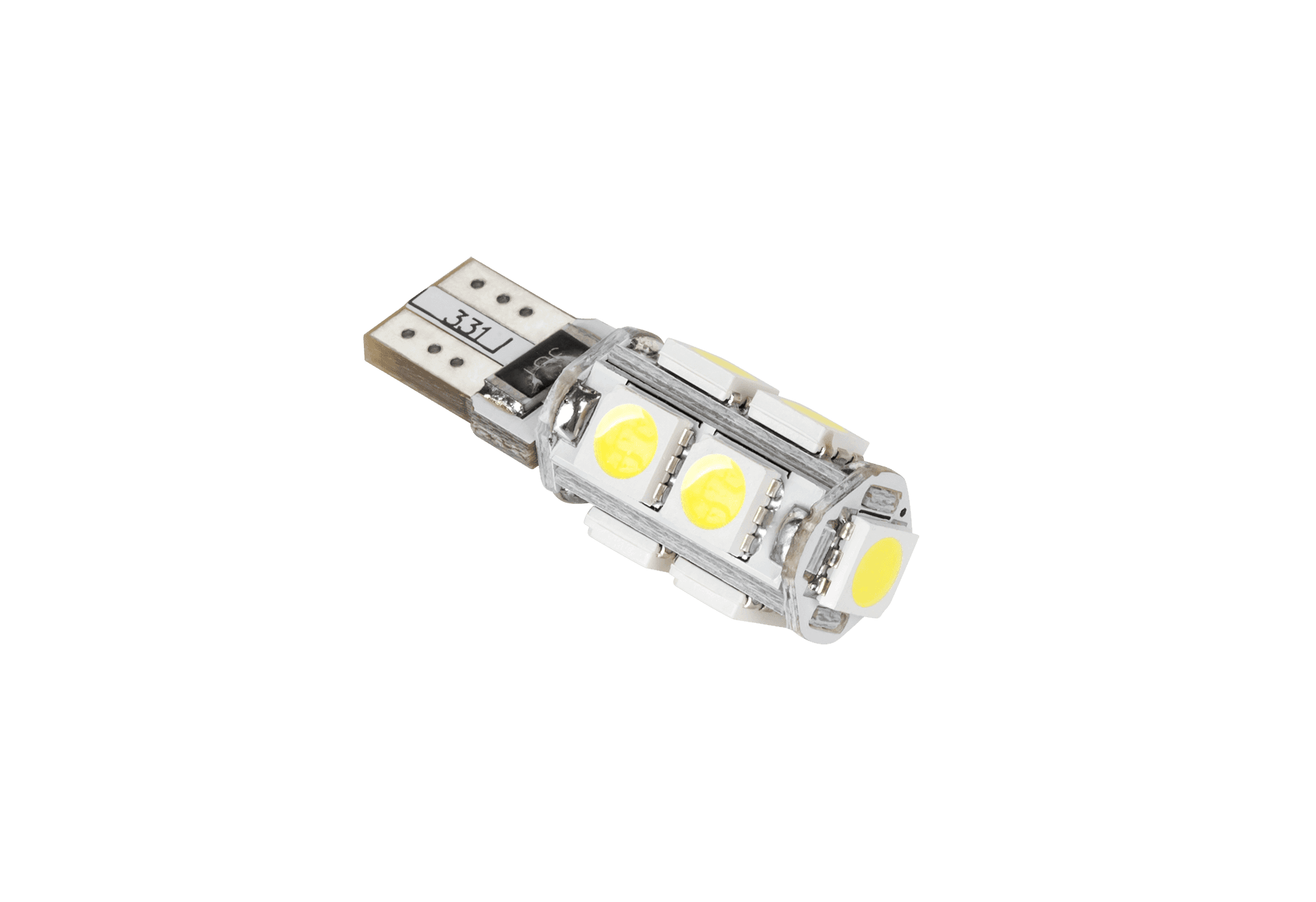 Led komercinės žibintai T10, 9 x SMD5050, 12V, balta