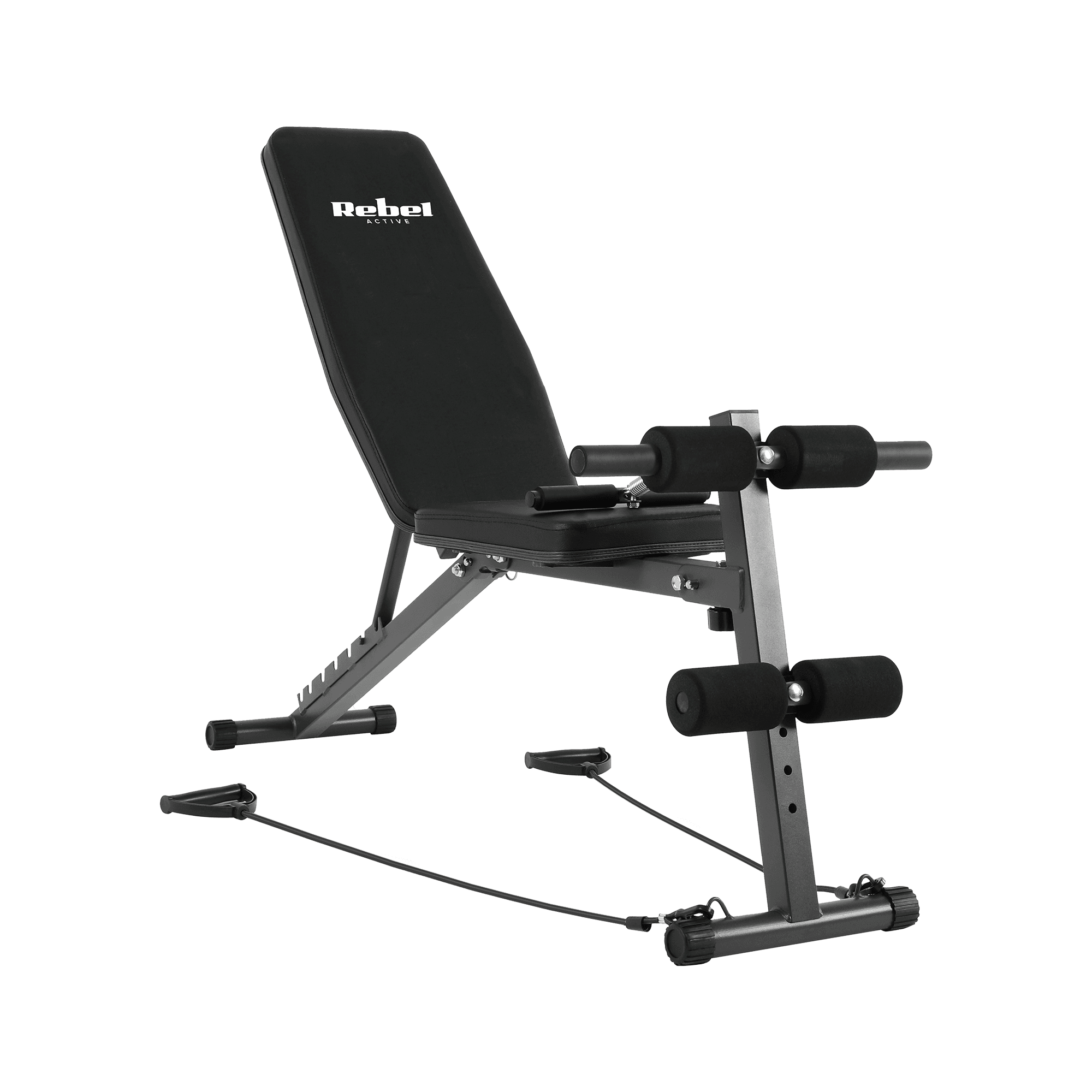 Vejos suoliukas su kojų užraktu ir guma, REBEL ACTIVE