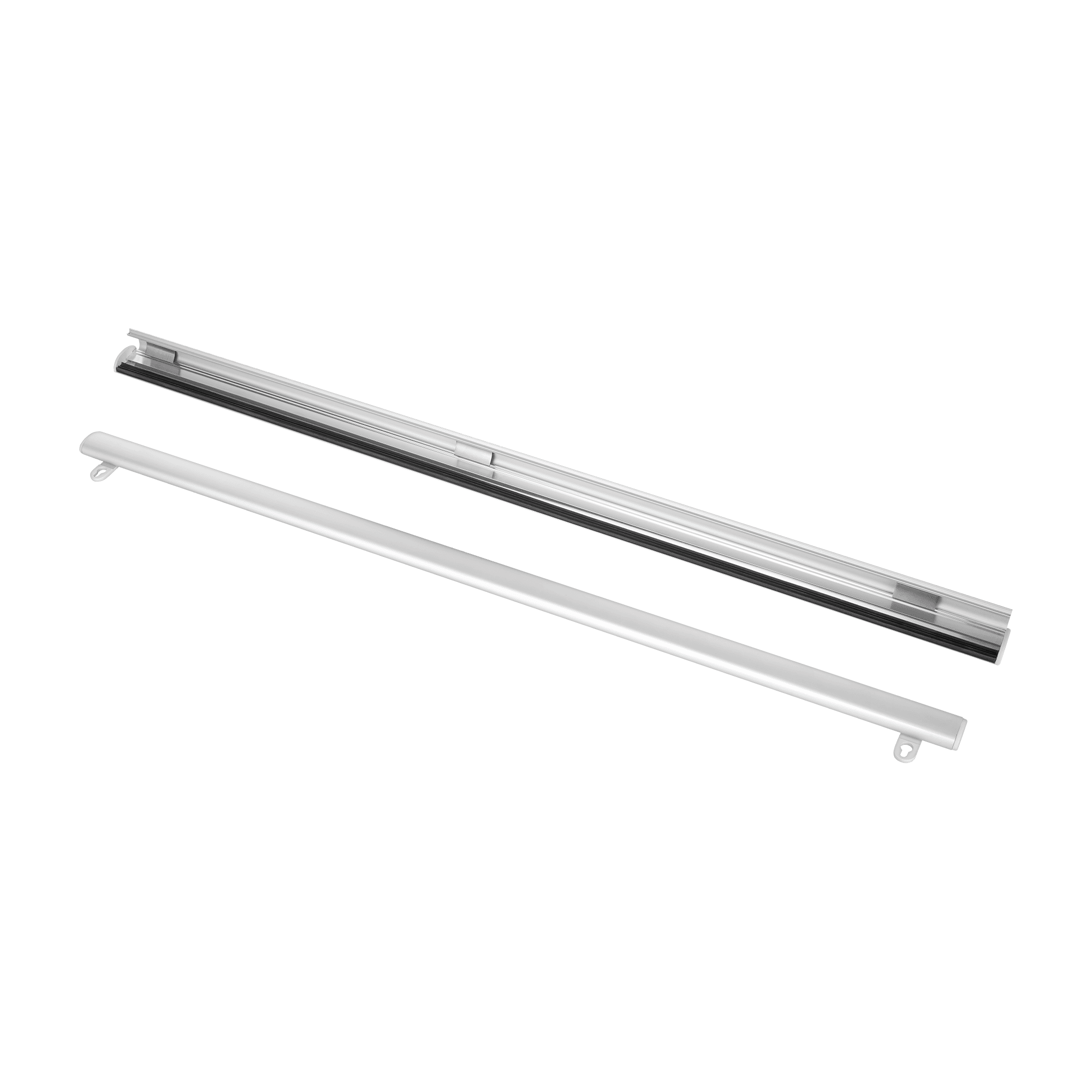 Listwa aluminiowa do zawieszania plakatu KLIP 2x70cm + przyssawka 45mm x2szt z haczykiem