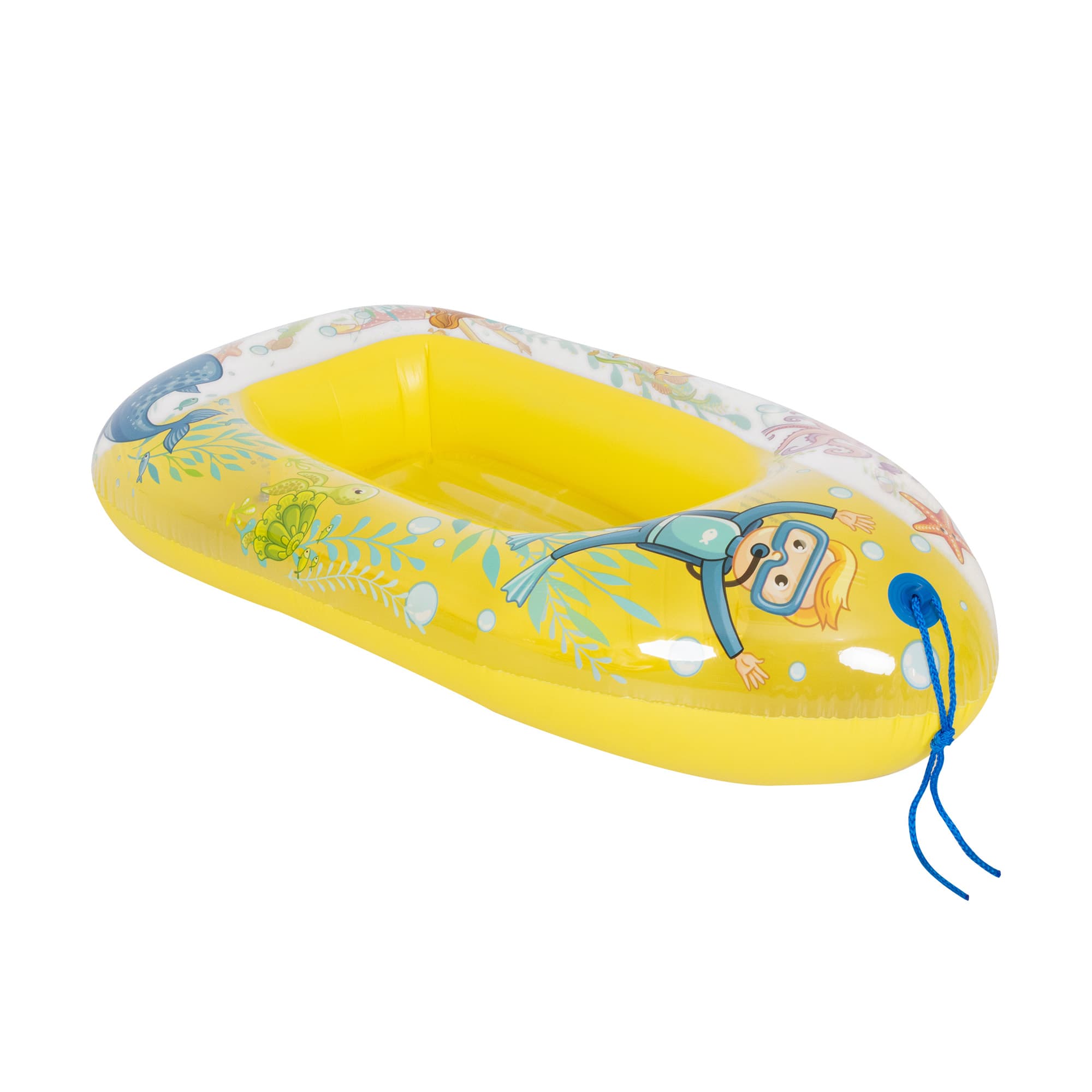 SUNCLUB pumpuojamas baseinas valtis geltona