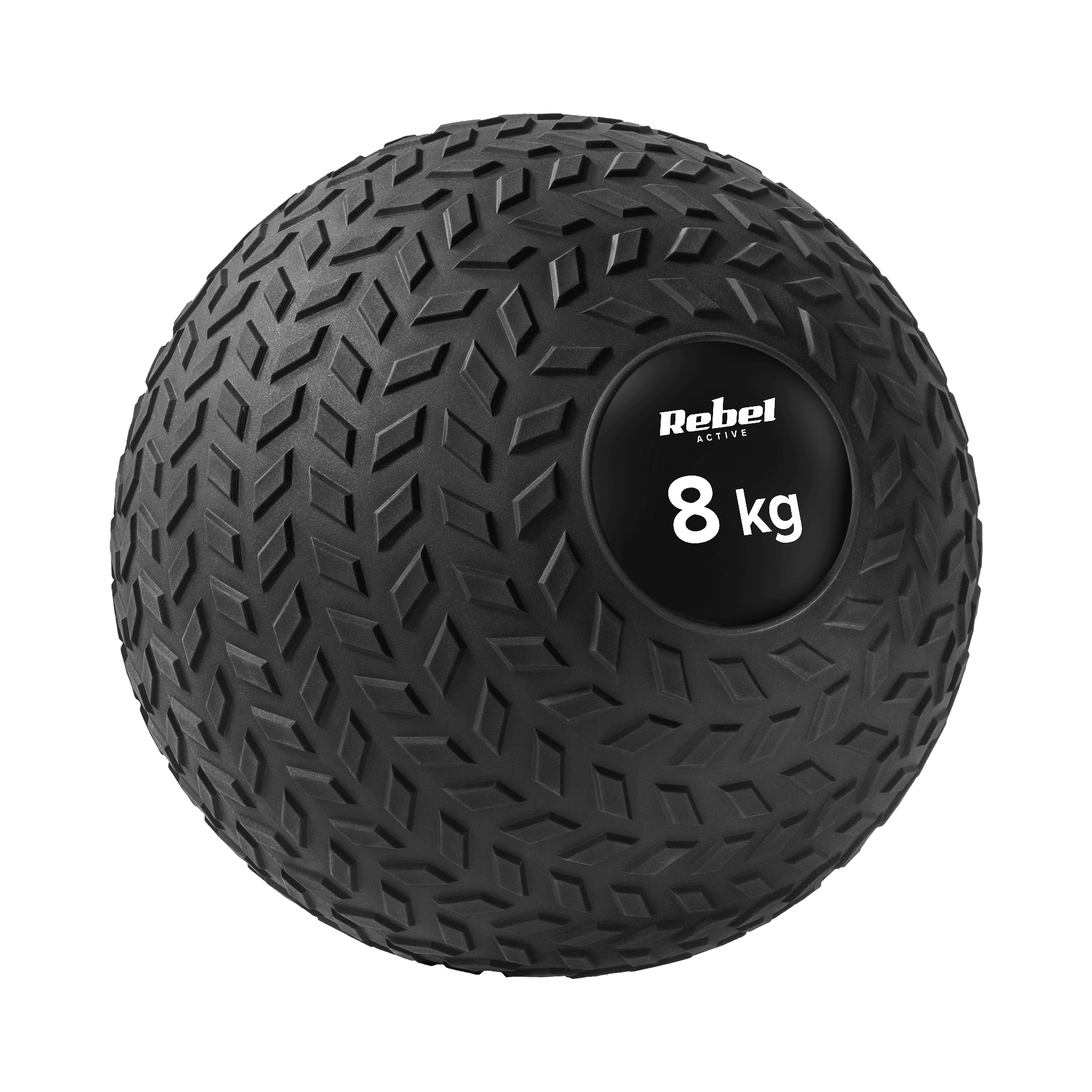 Mažas medicinos kamuolys reabilitacijos pratybų Slam Ball 23cm 8kg, REBEL ACTIVE