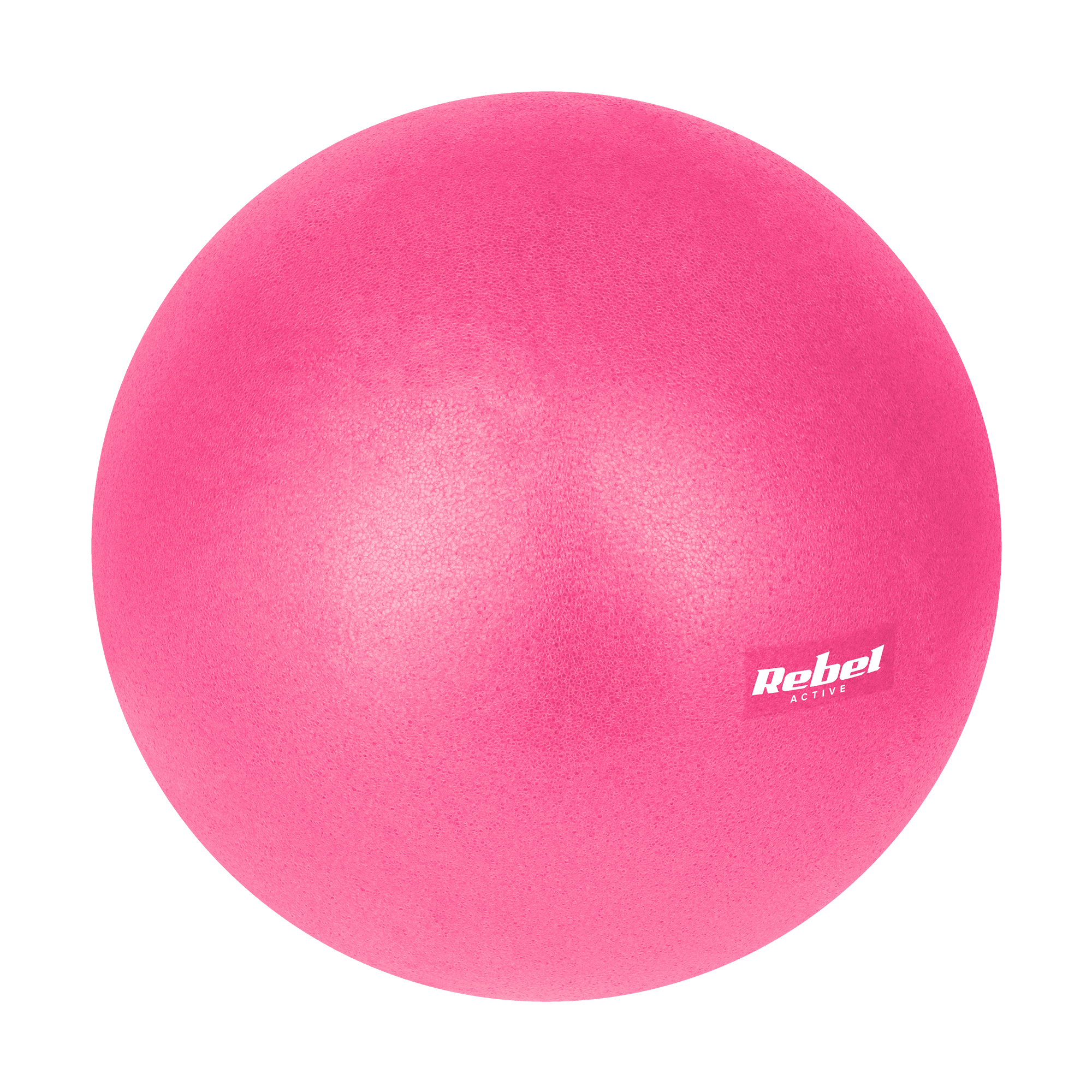 Mini sporto kamuolys pilatams reabilitacijos 25cm, rožinė, REBEL ACTIVE