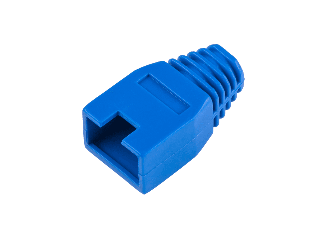 Osłona gumowa wtyku 8p8c RJ45 niebieska