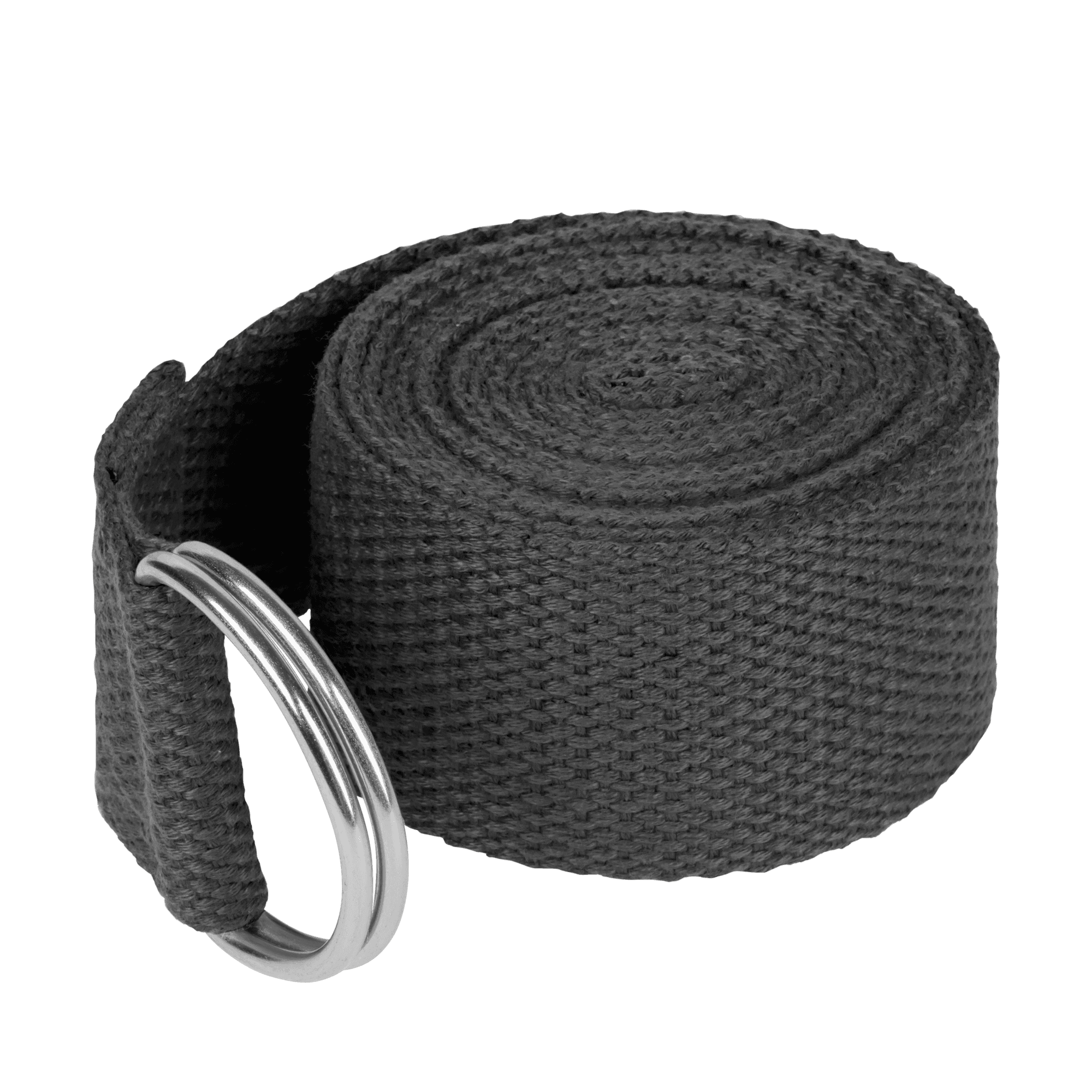 Pasek do jogi, taśma do ćwiczeń, czarna, REBEL ACTIVE