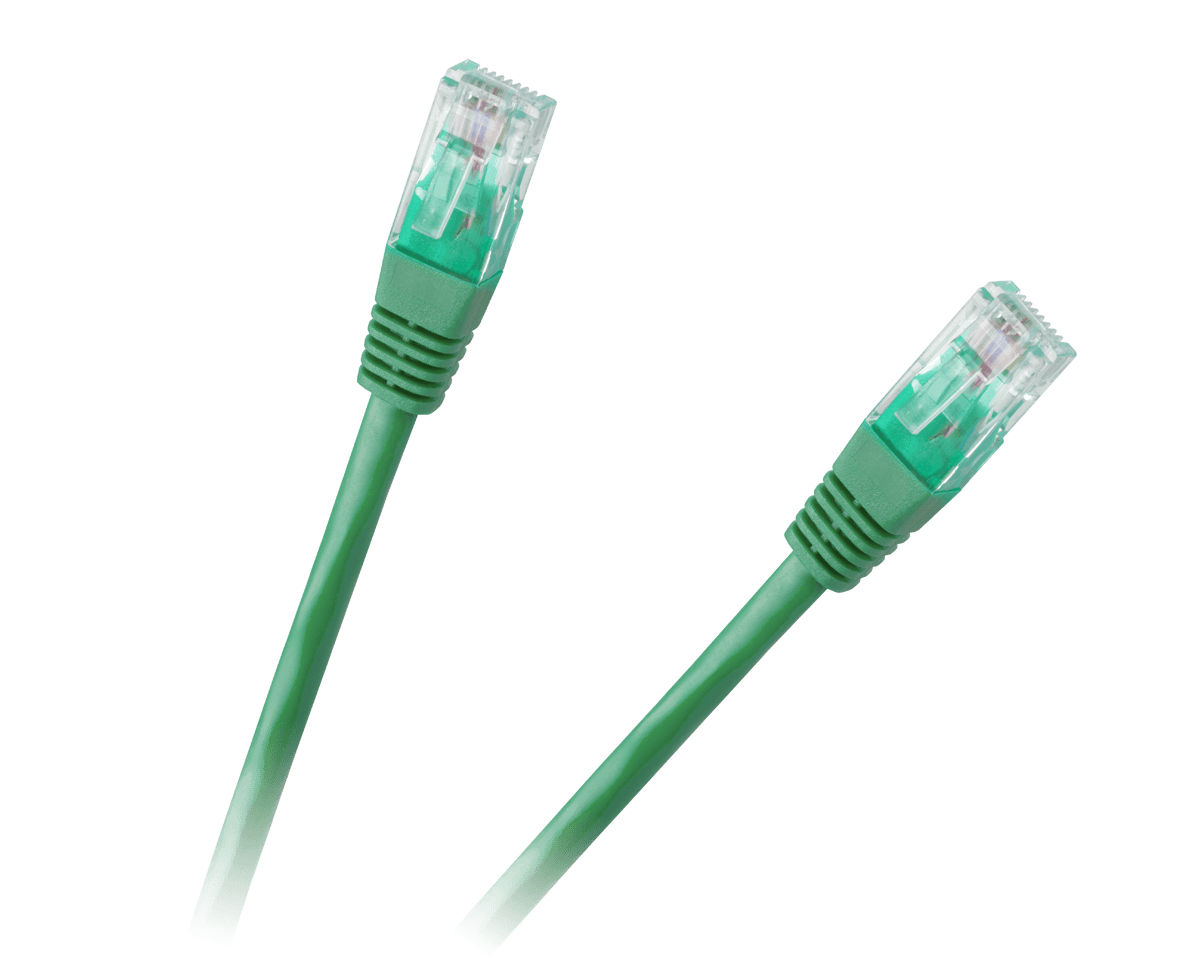 Jungiamasis kabelis UTP 8c plug-in 1.5m CCA žalias cat.6E