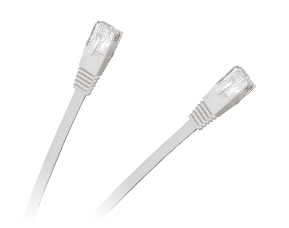 Protektoriaus plokštė UTP 8c plug 5.0m CCA balta cat.6e