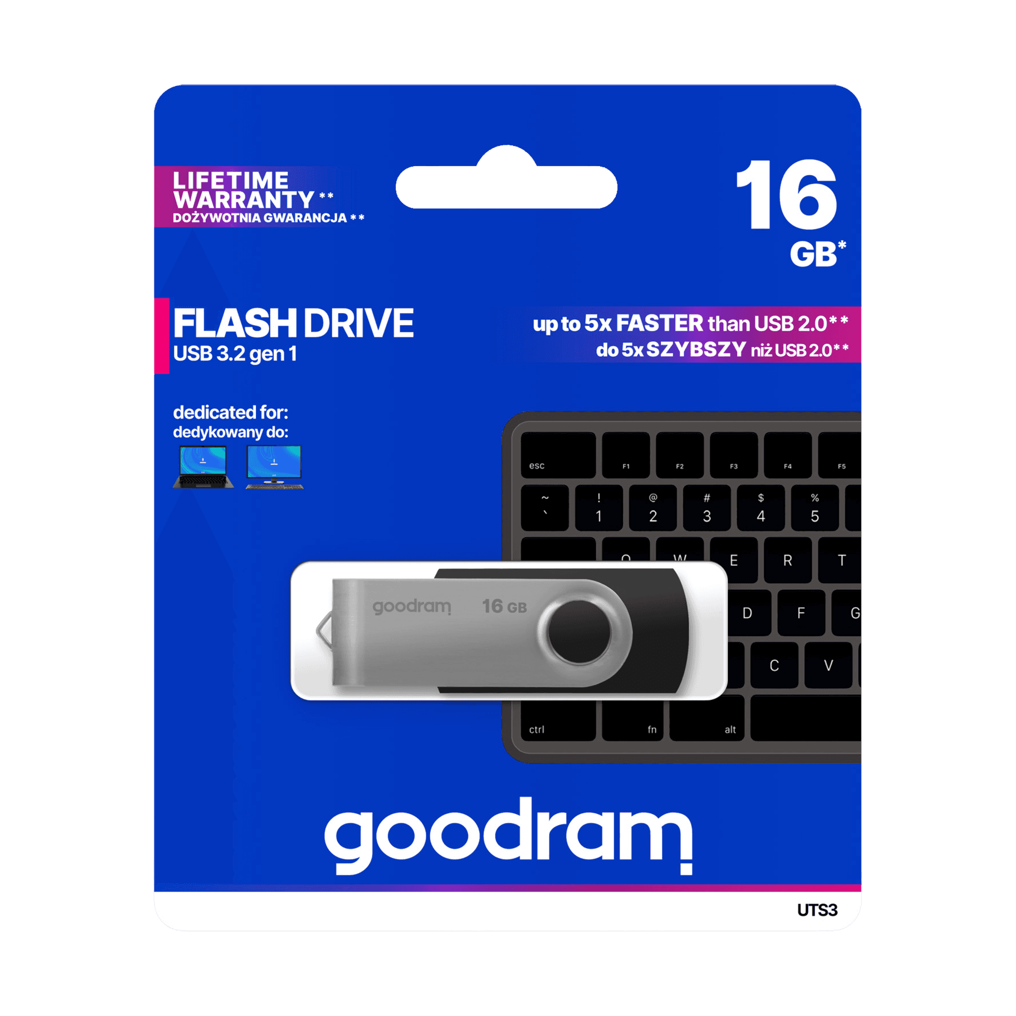 Pendrive Goodram USB 3.2 16GB czarny