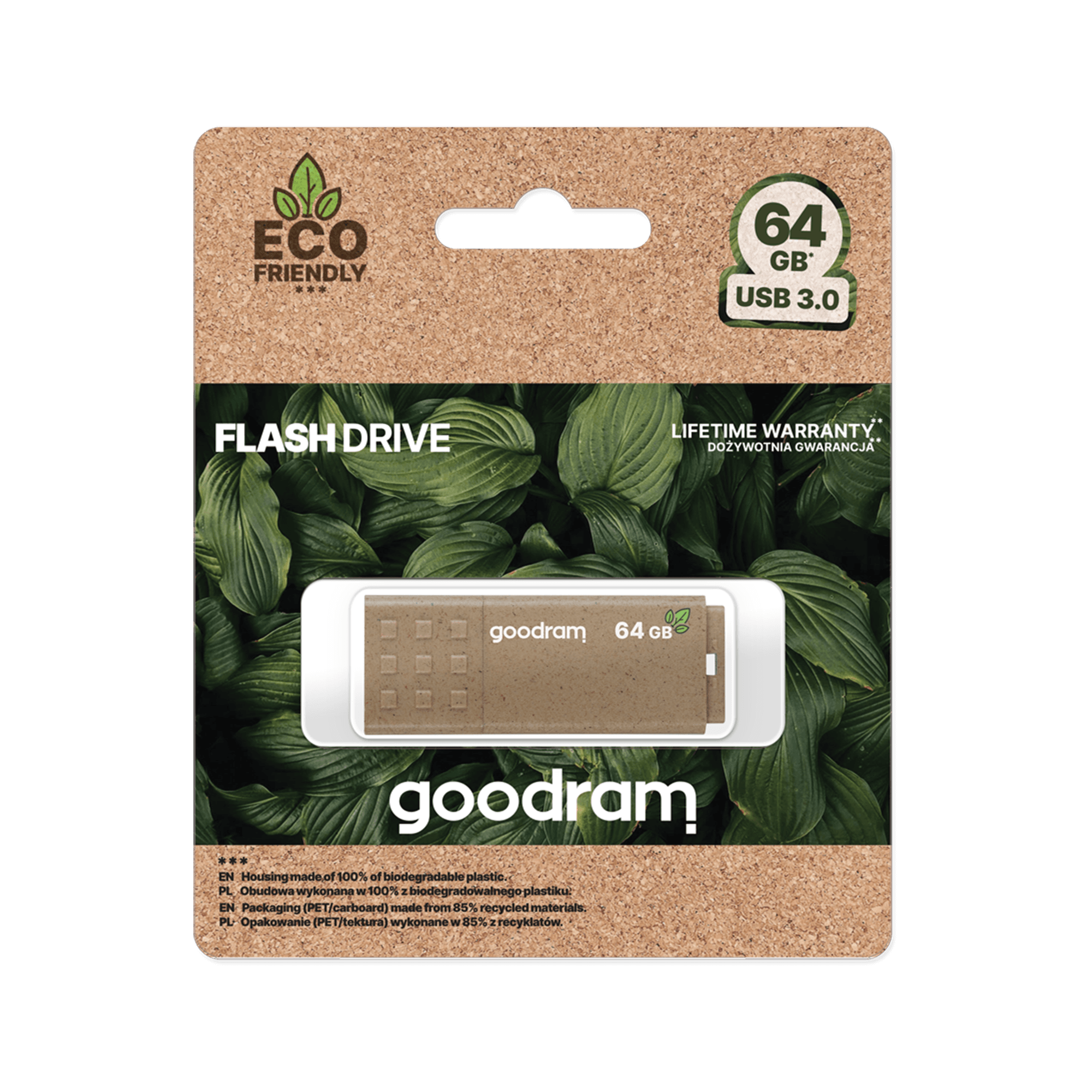 Flash diskas Goodram USB 3.2 64GB ECO FRIENDLY