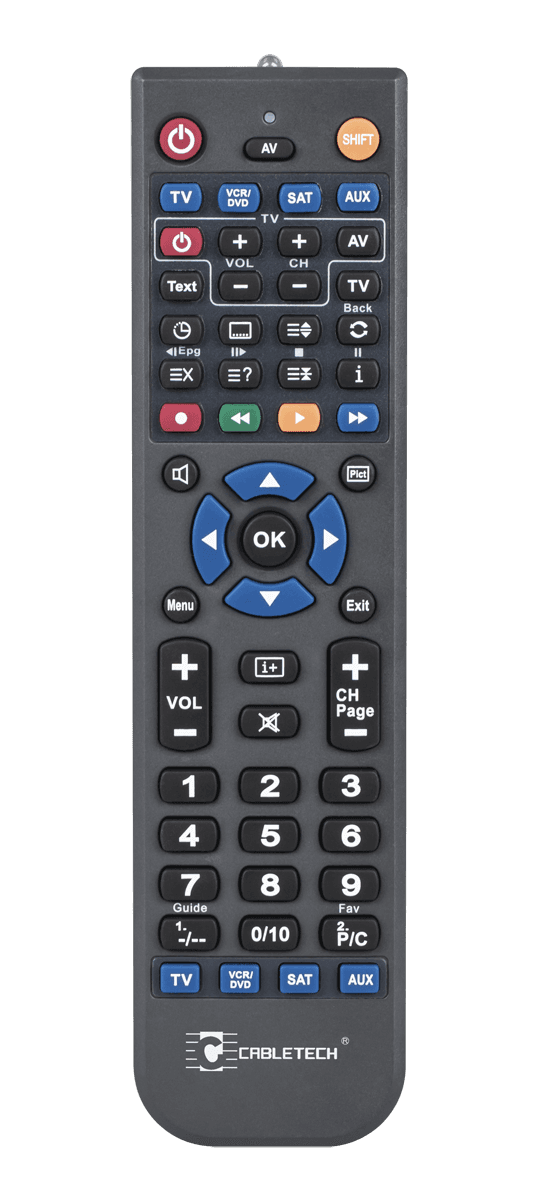 Universalus programuojamas nuotolinio valdymo kabelis 4: 1