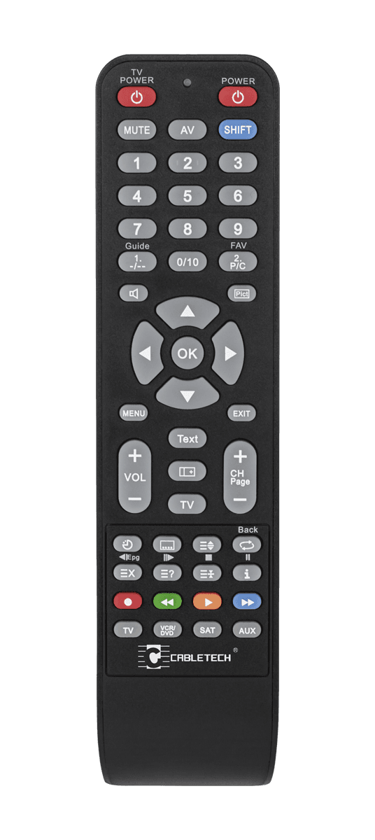 Universalus programuojamas nuotolinio valdymo kabelis 4: 1