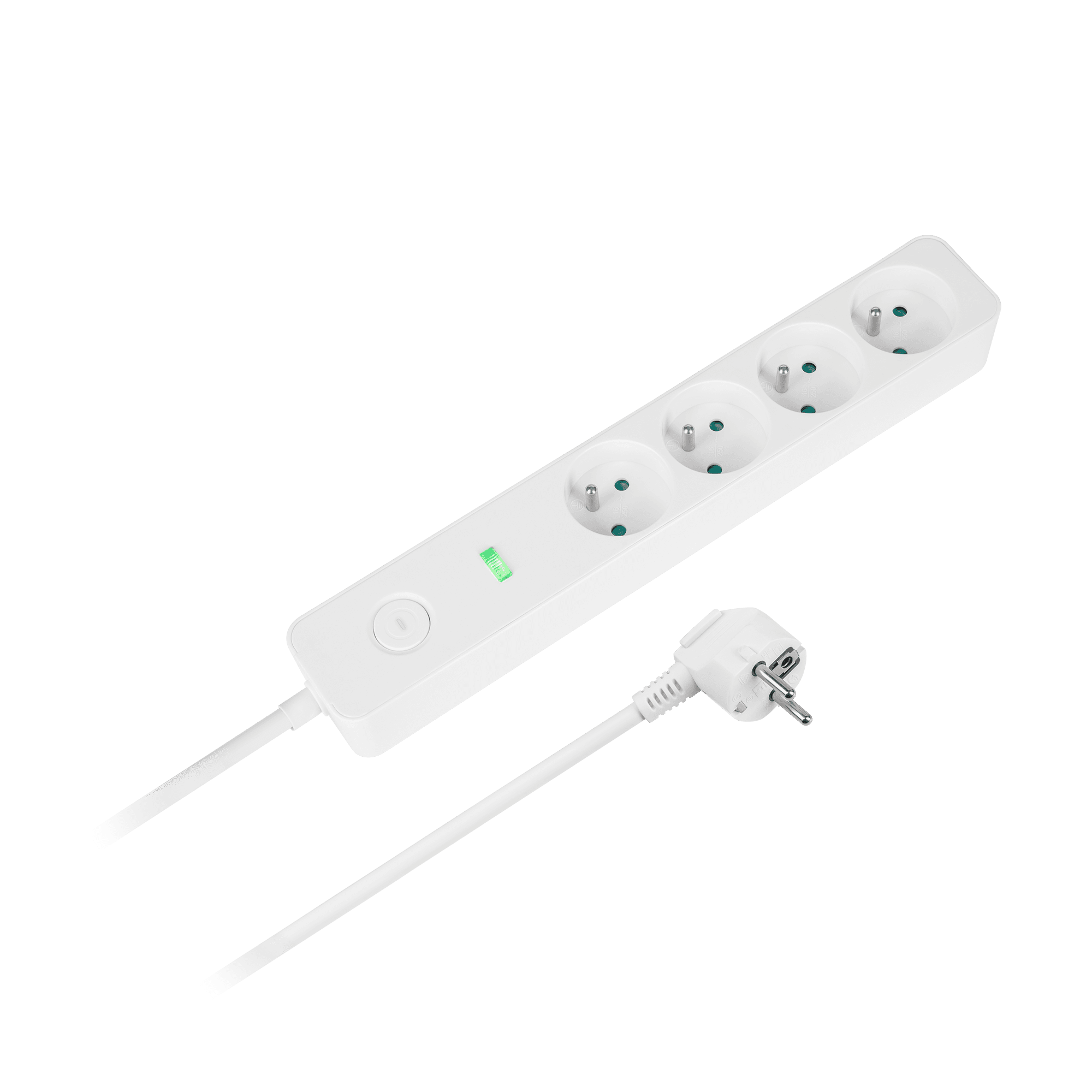 Przedłużacz sieciowy Rebel 4 gniazda z wyłącznikiem -1,5m