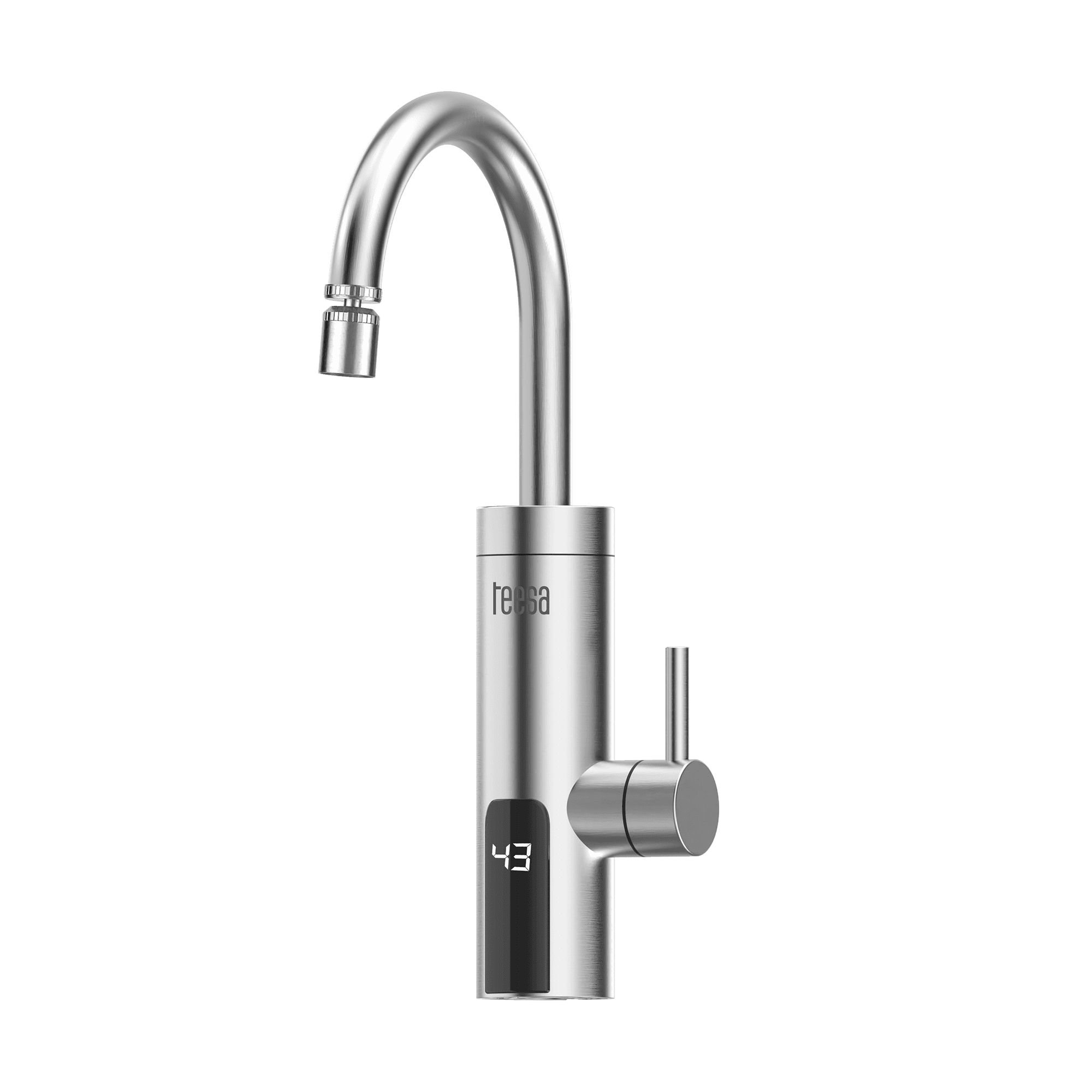 Przepływowy podgrzewacz wody - bateria kuchenna metalowa