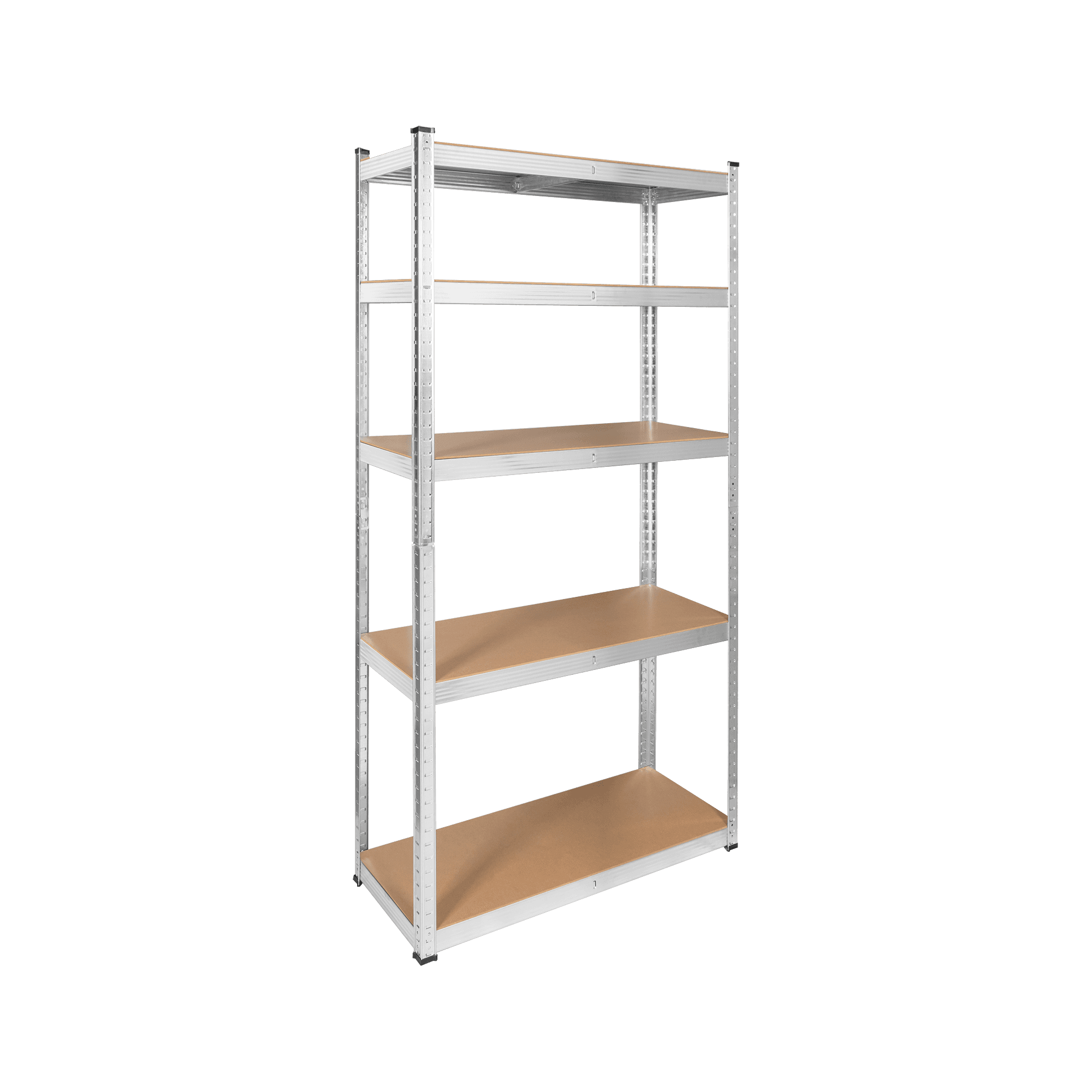 Regał metalowy magazynowy 180x90x40 srebrny Rebel
