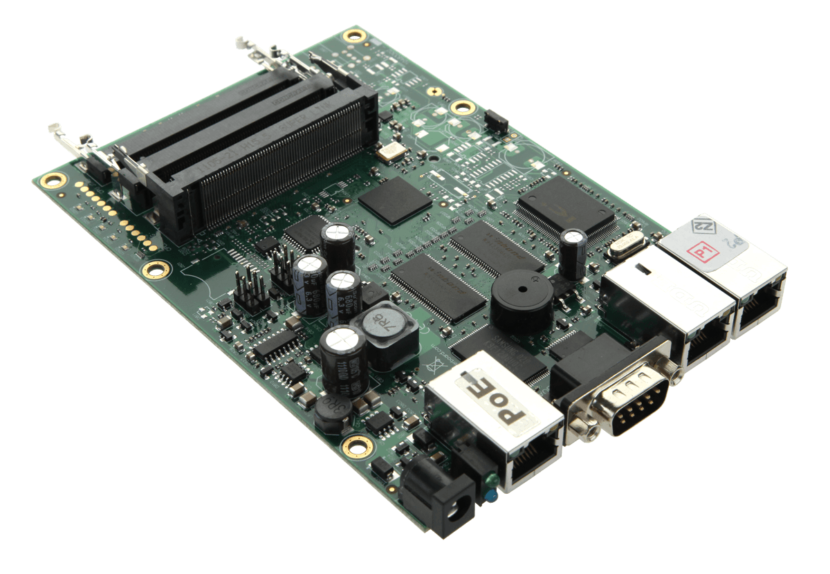 Router Board RB433/ CPU 300MHz/ 64MB RAM/ 3x LAN/ 3x mPCI/ Router OS L4