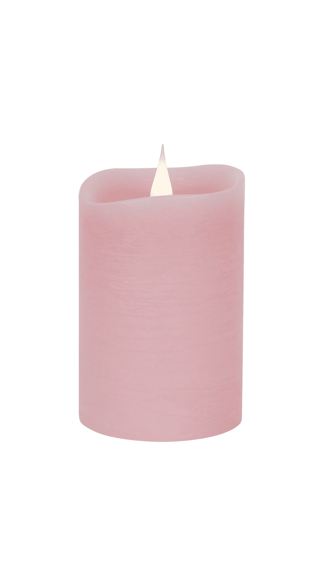 LED vaškinė žvakė maža rusta rausva