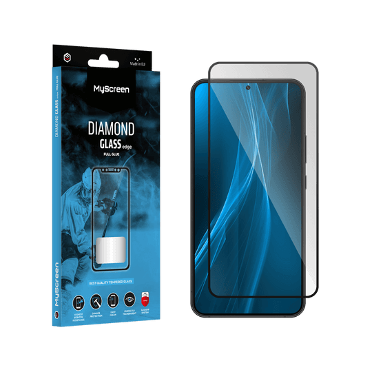 MyScreen DIAMOND GLASS LITE kraštas FULL GLUE juoda Samsung Galaxy S22 / S23