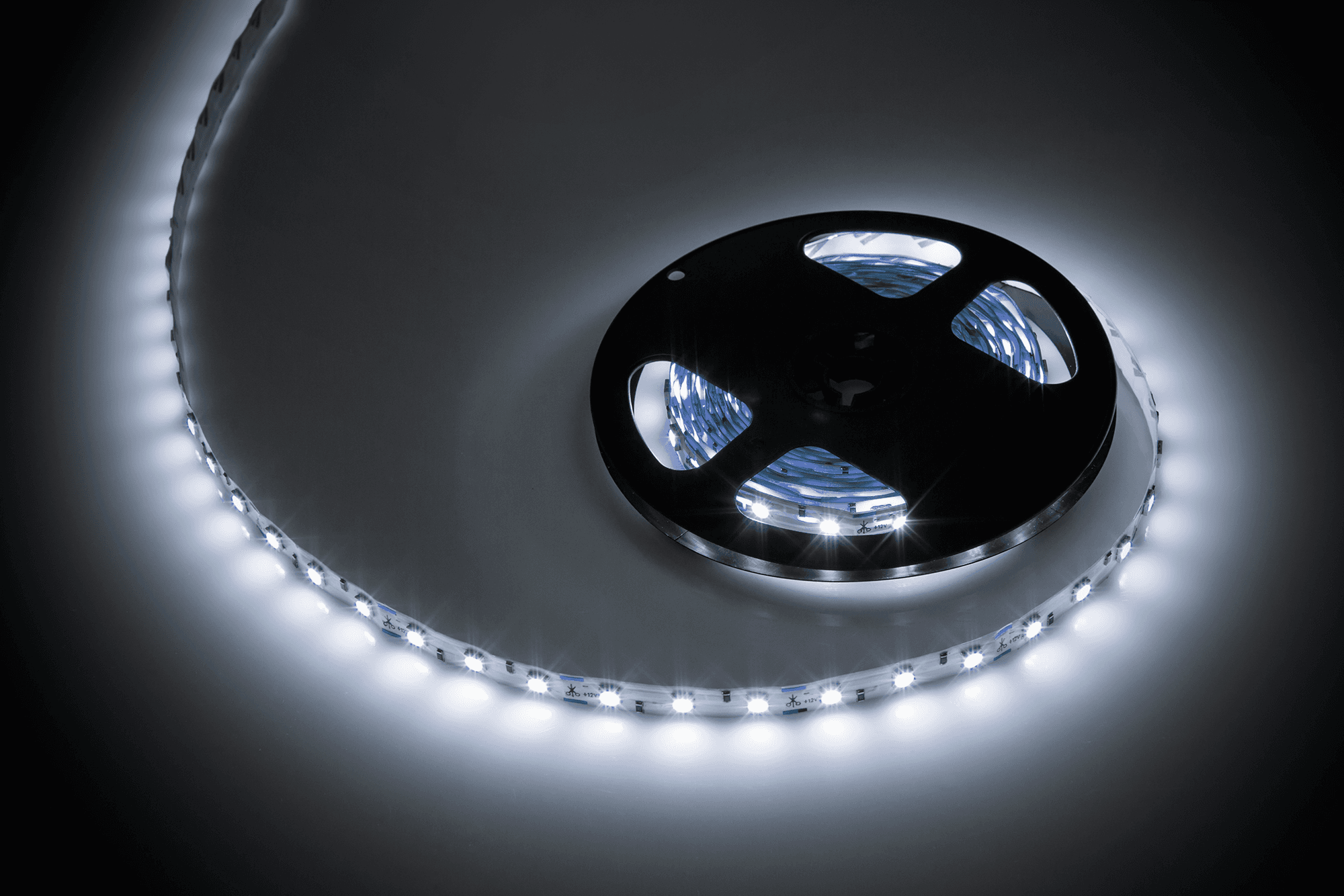 LED laidas 5m maišelis (300x5050) šalta balta, 12V