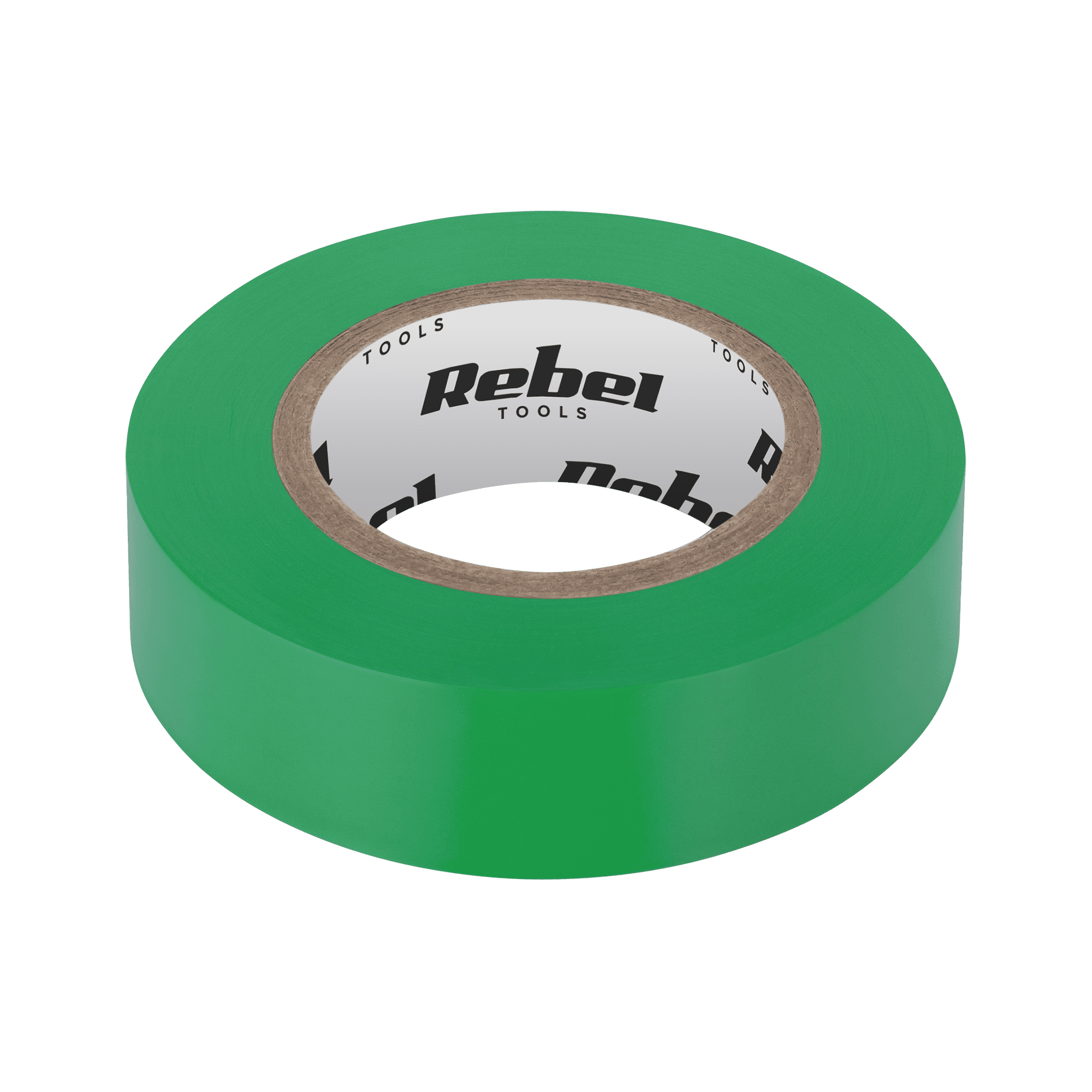 Izoliacinė juosta REBEL (0,13 mm x 19 mm x 10 mm) žalia