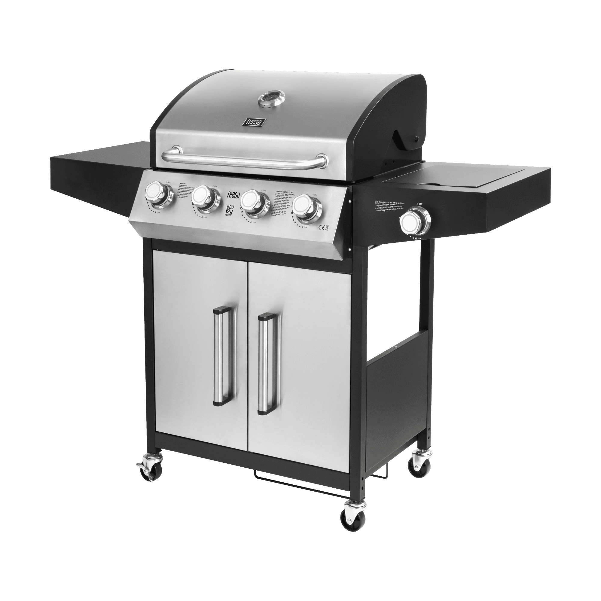 TeesA BBQ 5007 MASTER dujų grilis - 5 Burner- butelis vietos