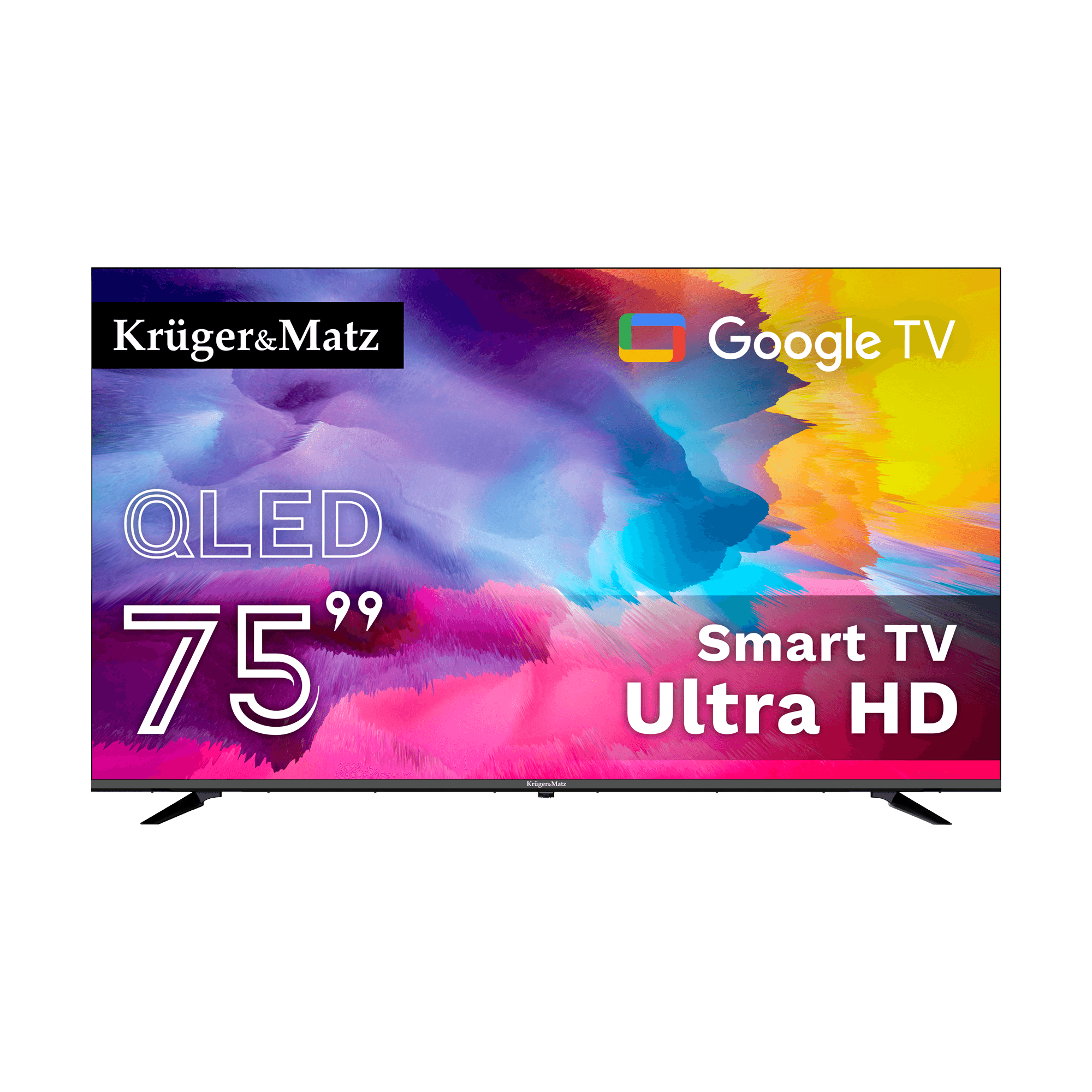 TV Kruger & Mtz 75 "QLED UHD smart DVB- Q1QQ H.Q2QQ Hevc