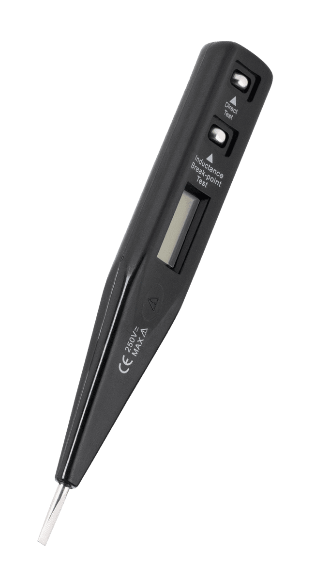 Nuolatinės srovės LCD įtampos testeris, 12-220V