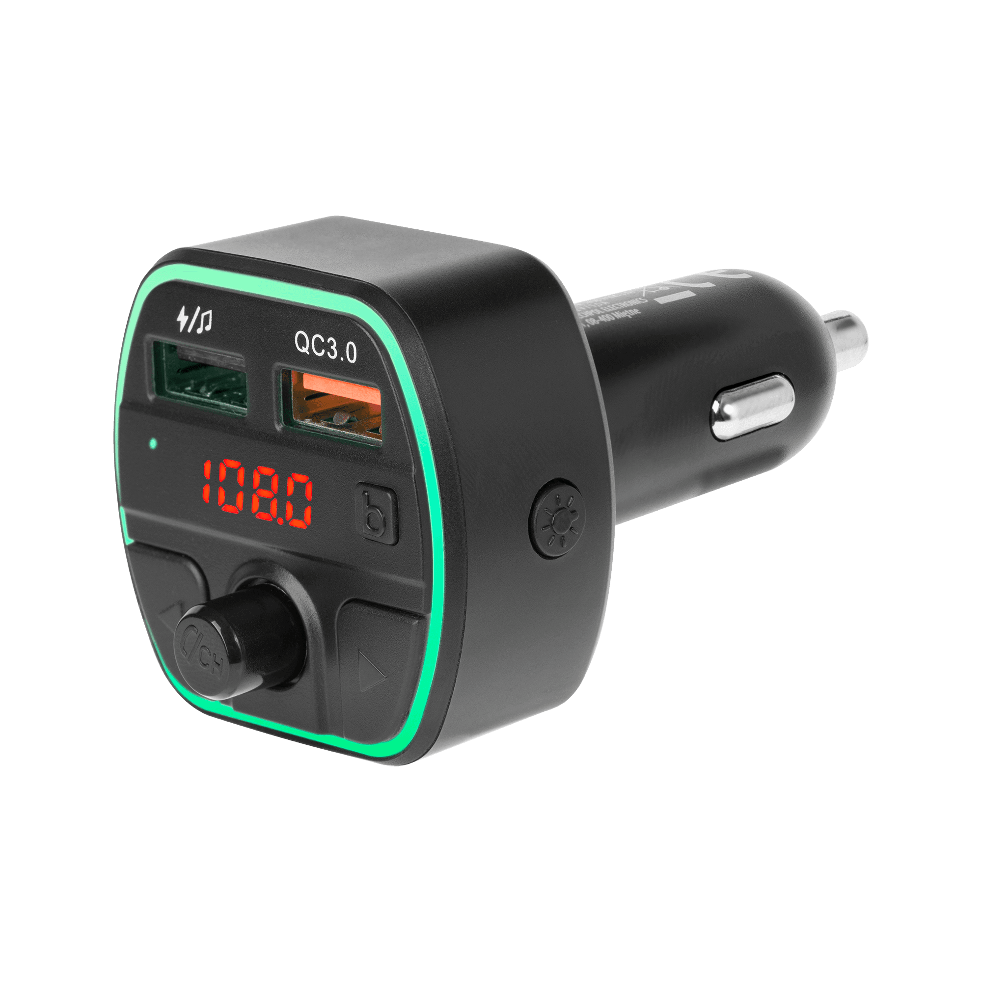 FM automobilio siųstuvas su "BluetoOth" funkcija