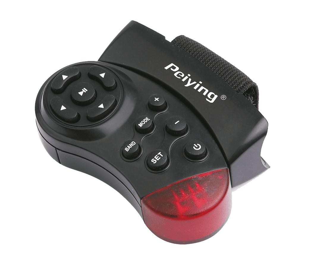 Universalus nuotolinio valdymo pultas, skirtas ant vairaračio sumontuotiems PEILIFING automobilių radijo imtuvams